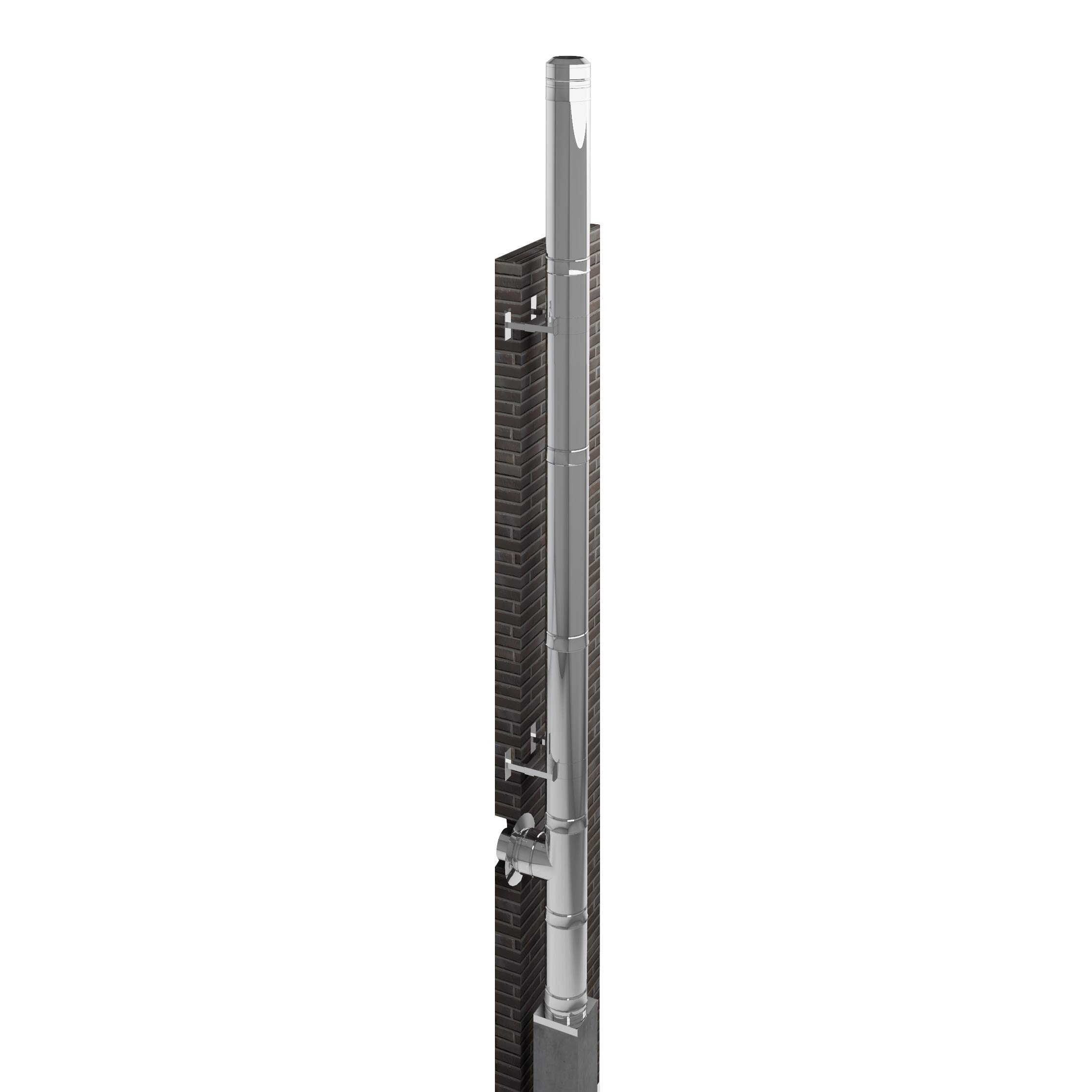 H&M Schornstein-Paket 9,7m 180mm Edelstahl