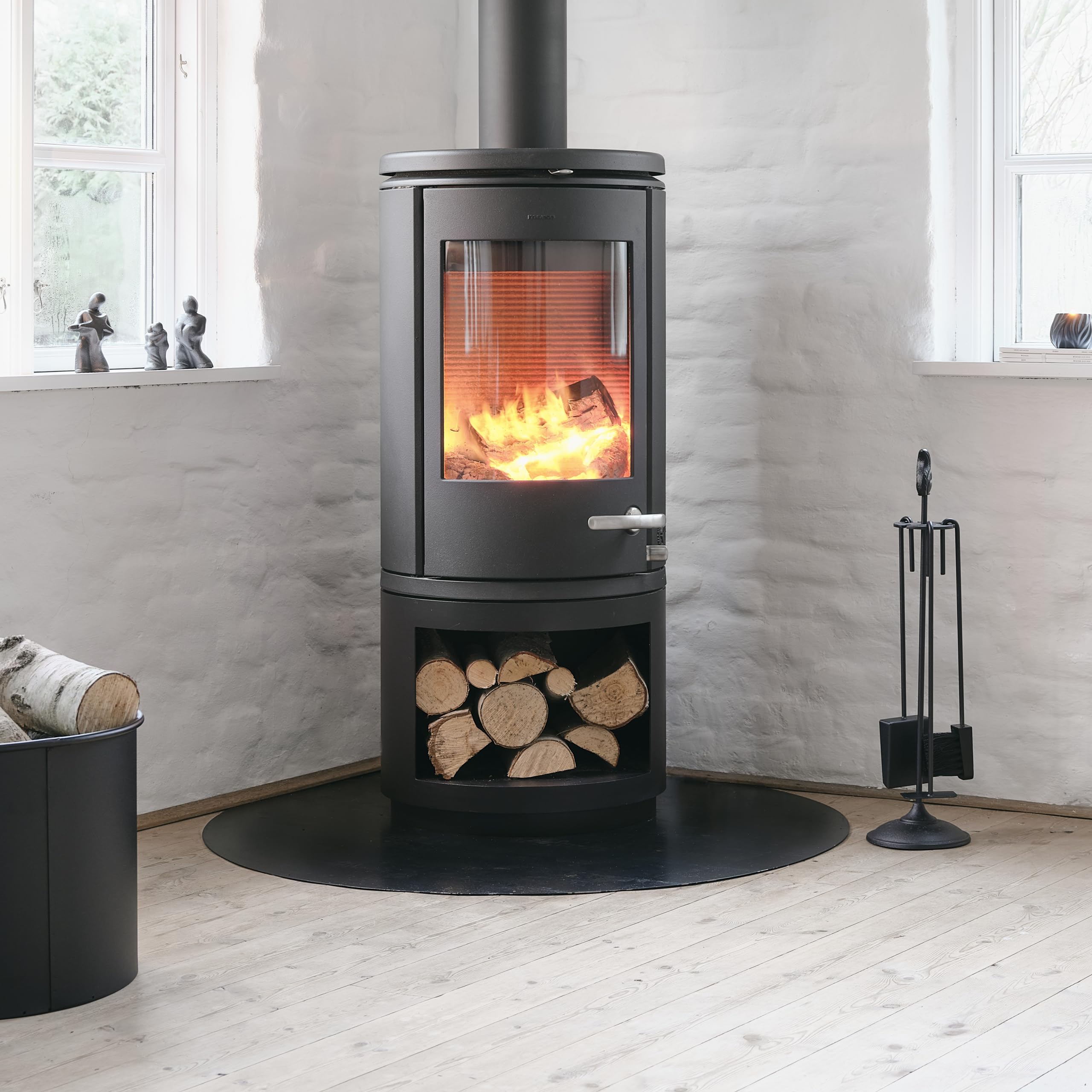 Morsø Classic Kaminbesteck 3-teilig Stahl Schwarz 66 cm