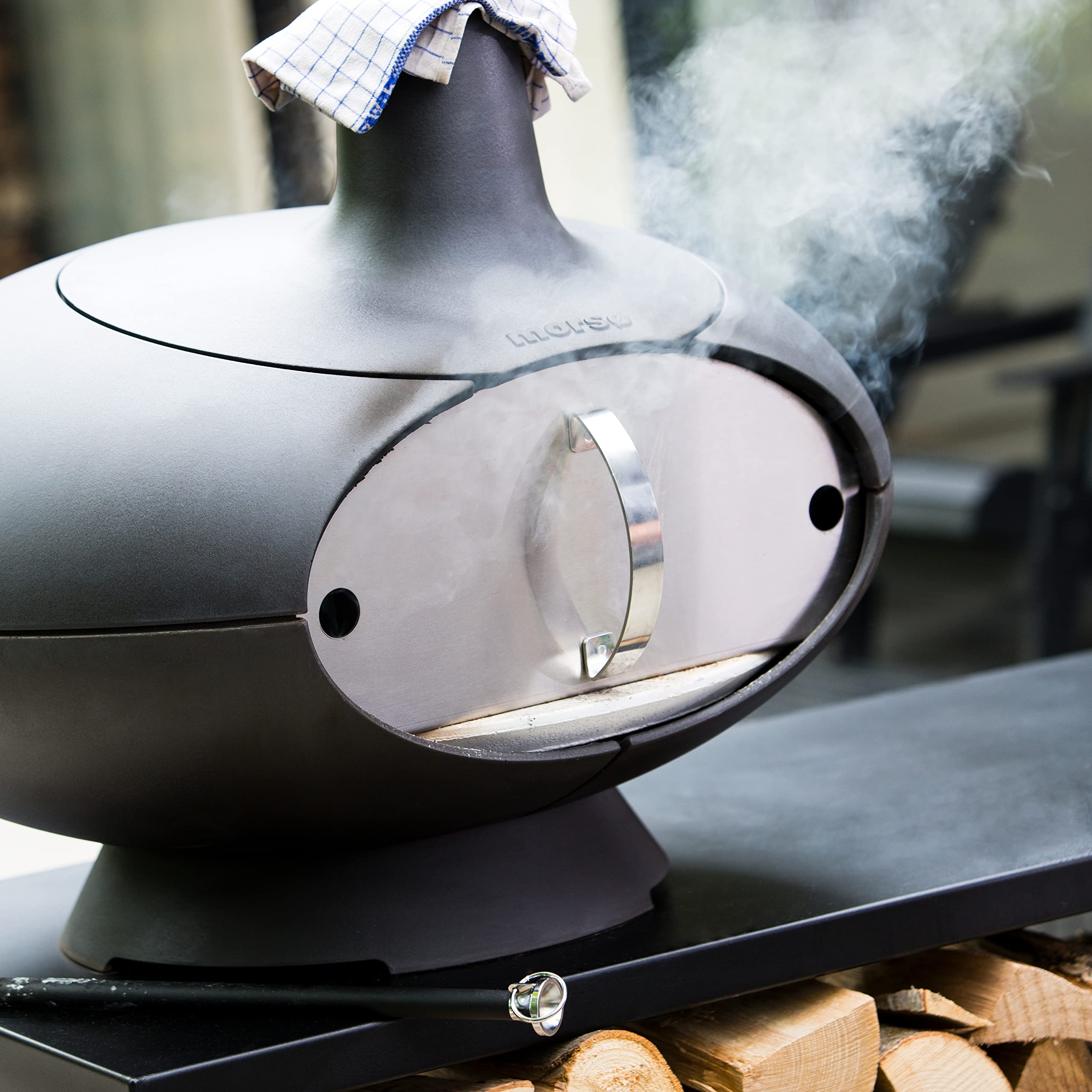 Morsø Forno Ofentür Edelstahl für Outdoor-Ofen Smoker