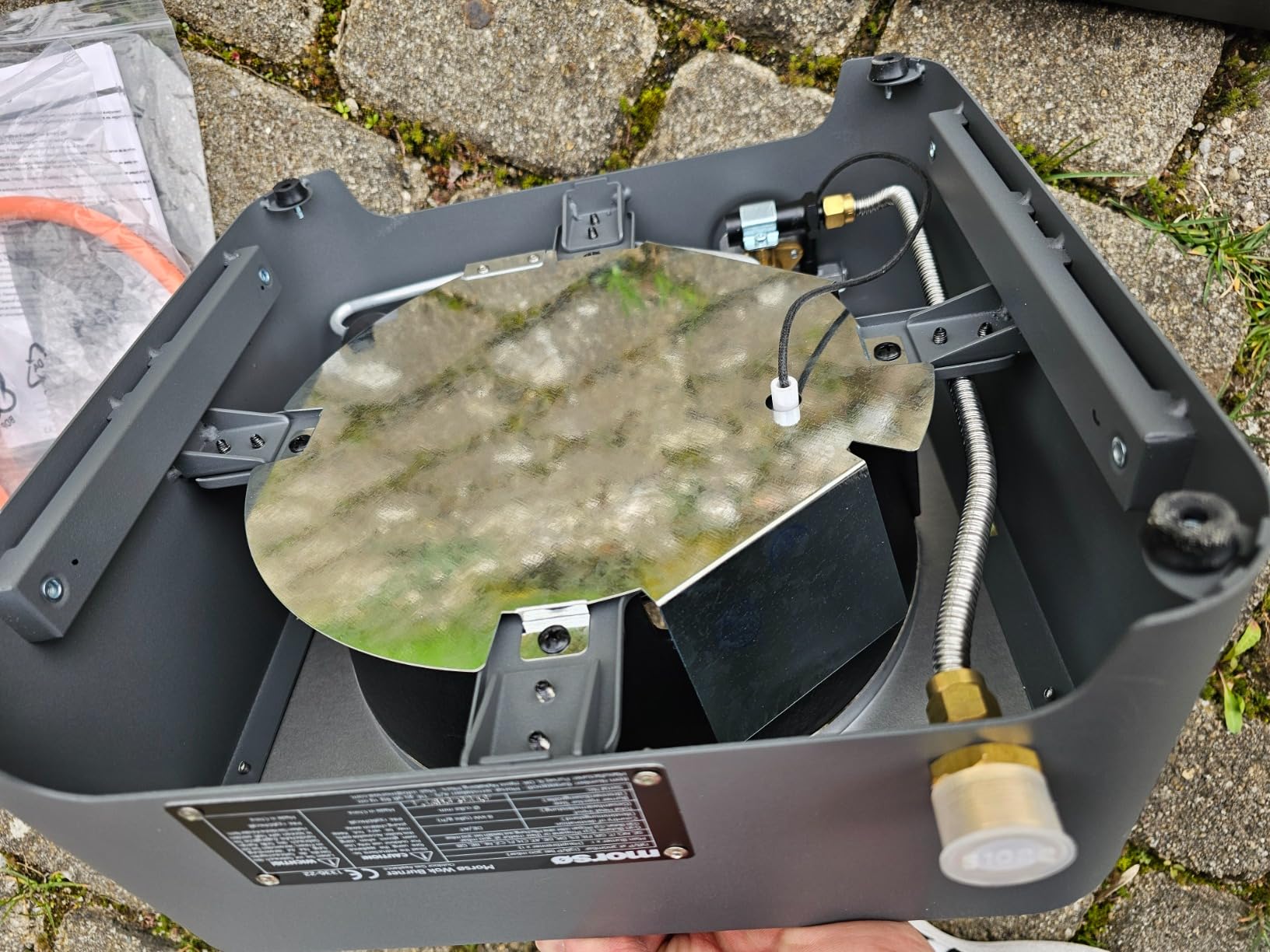 Morsø Vulcano Wok Burner Gas Anthrazit Stahl