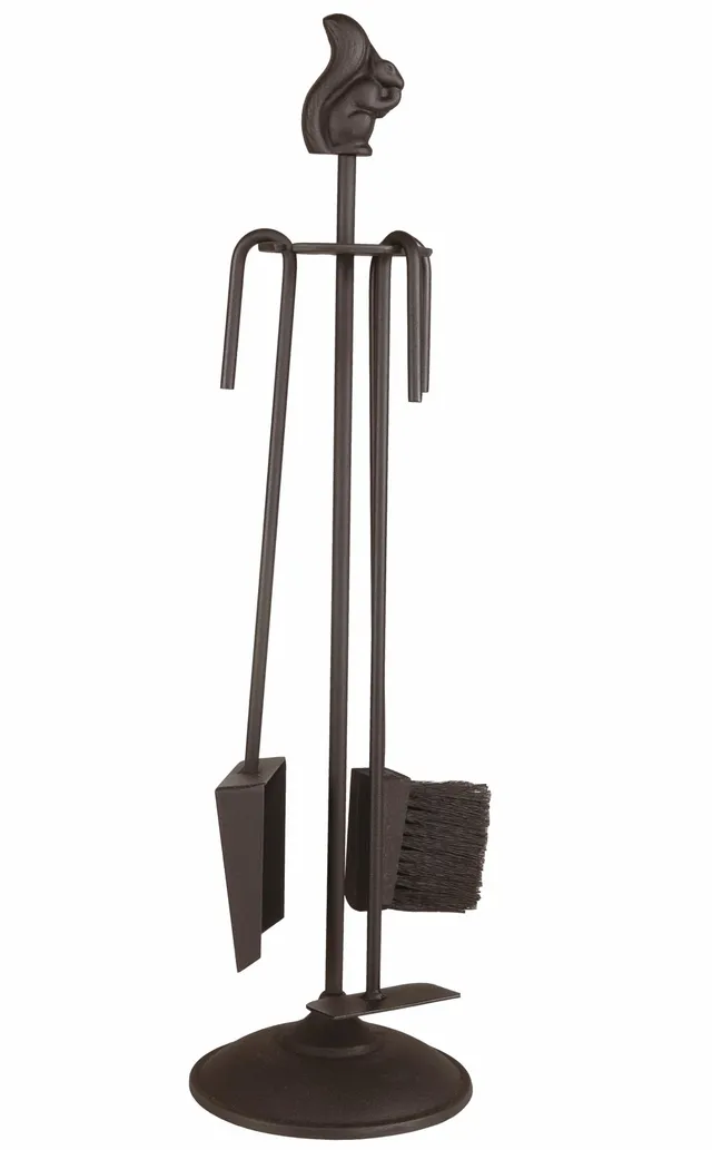 Morsø Classic Kaminbesteck 3-teilig Stahl Schwarz 66 cm