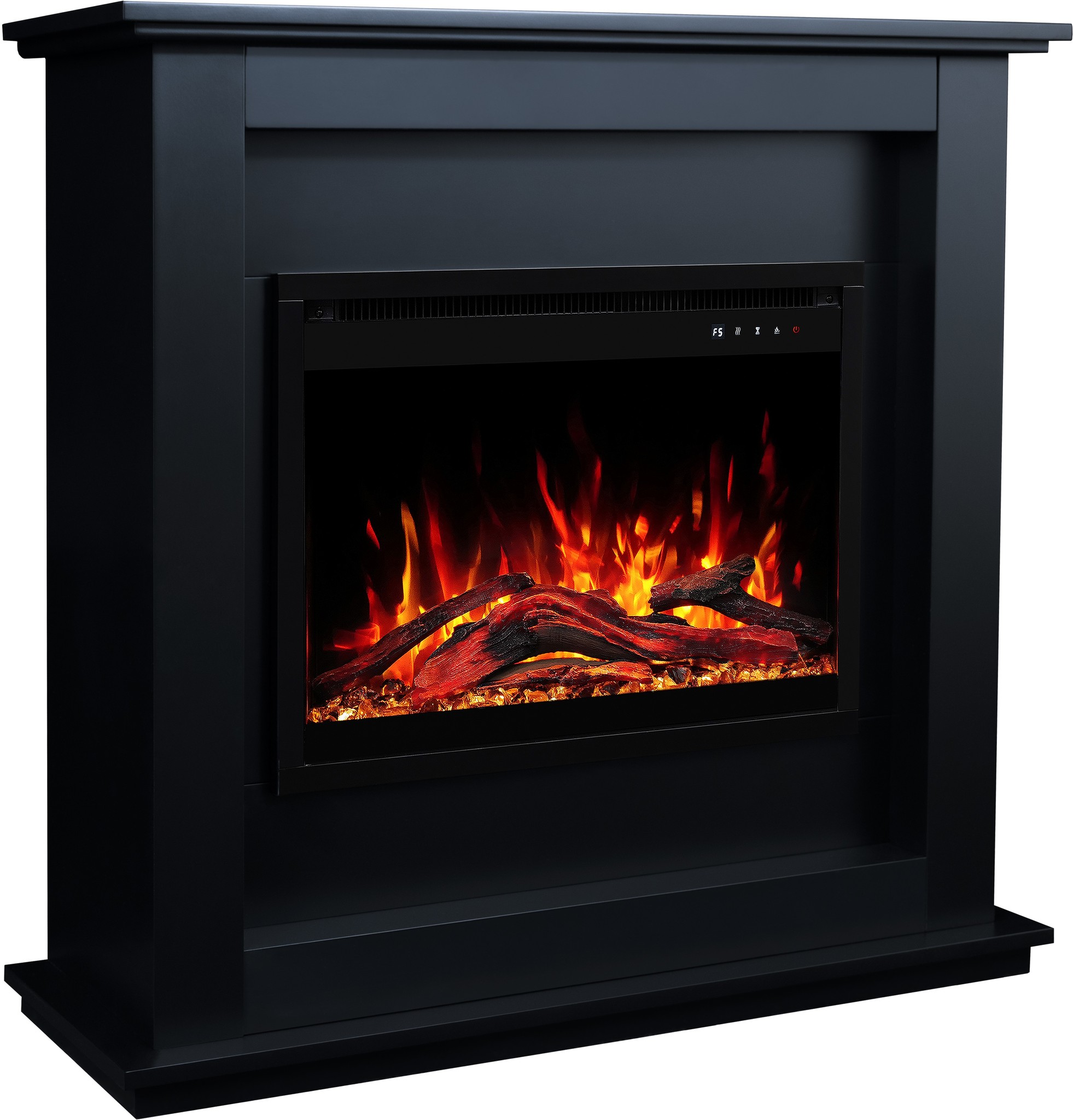 Aflamo Sund Black Bioethanol Standkamin schwarz
