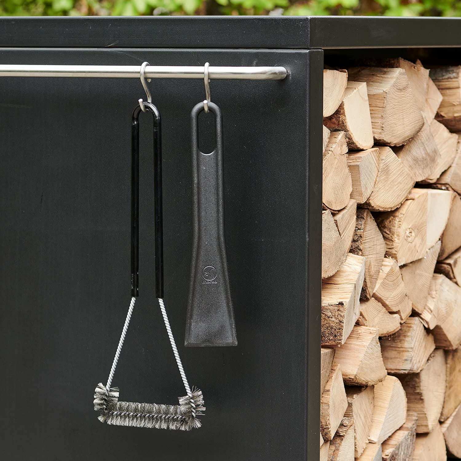 Morsø Grillbürste Grillschaber Grillreinigungsset 2-teilig Edelstahl