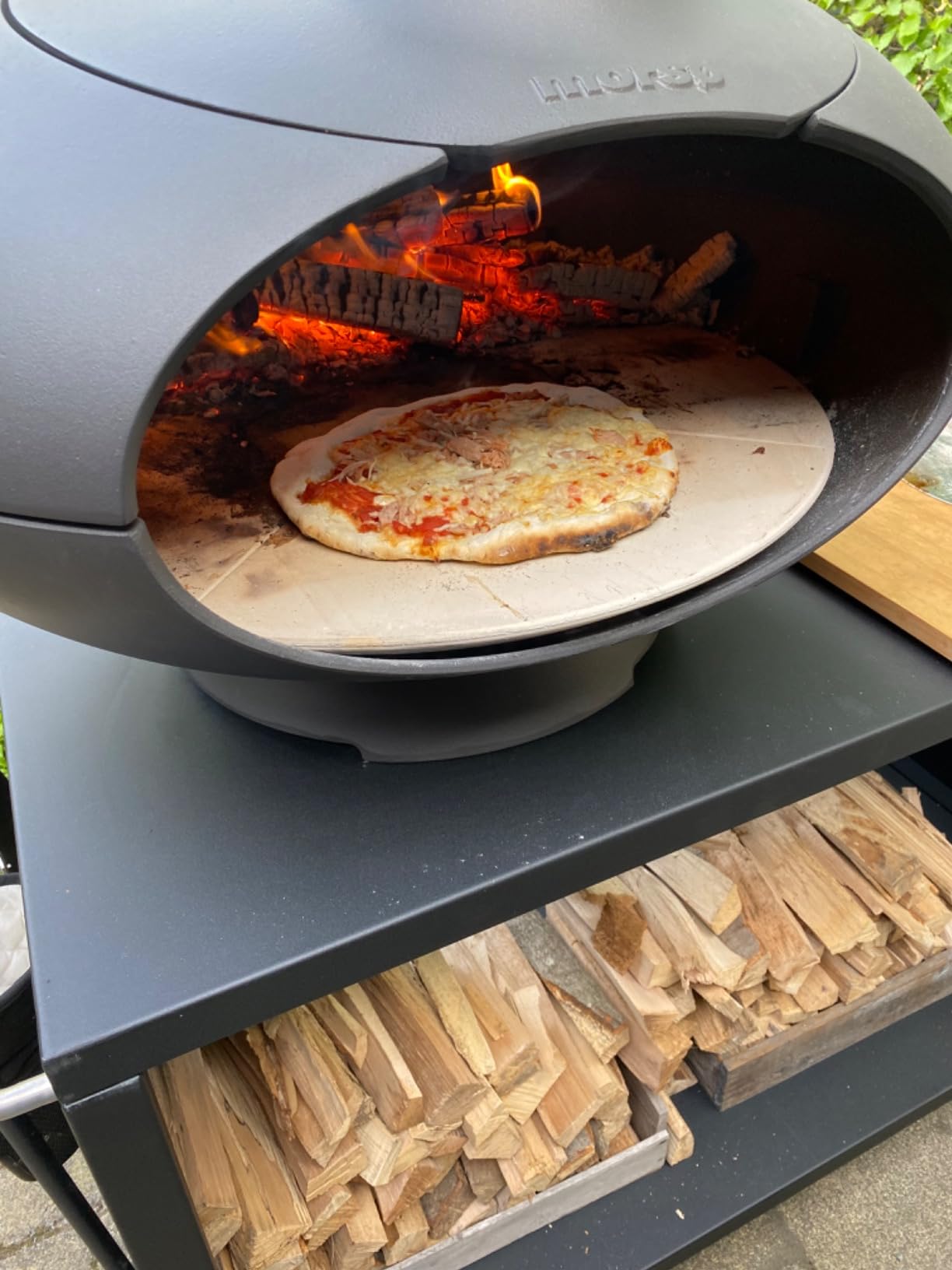Morsø Forno Outdoor Ofen Pizzaofen Gusseisen Schwarz