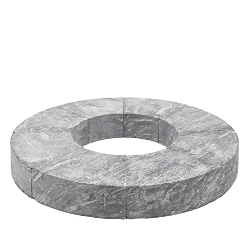H&M Speckstein-Speicherring 8-teilig 5 cm Naturstein