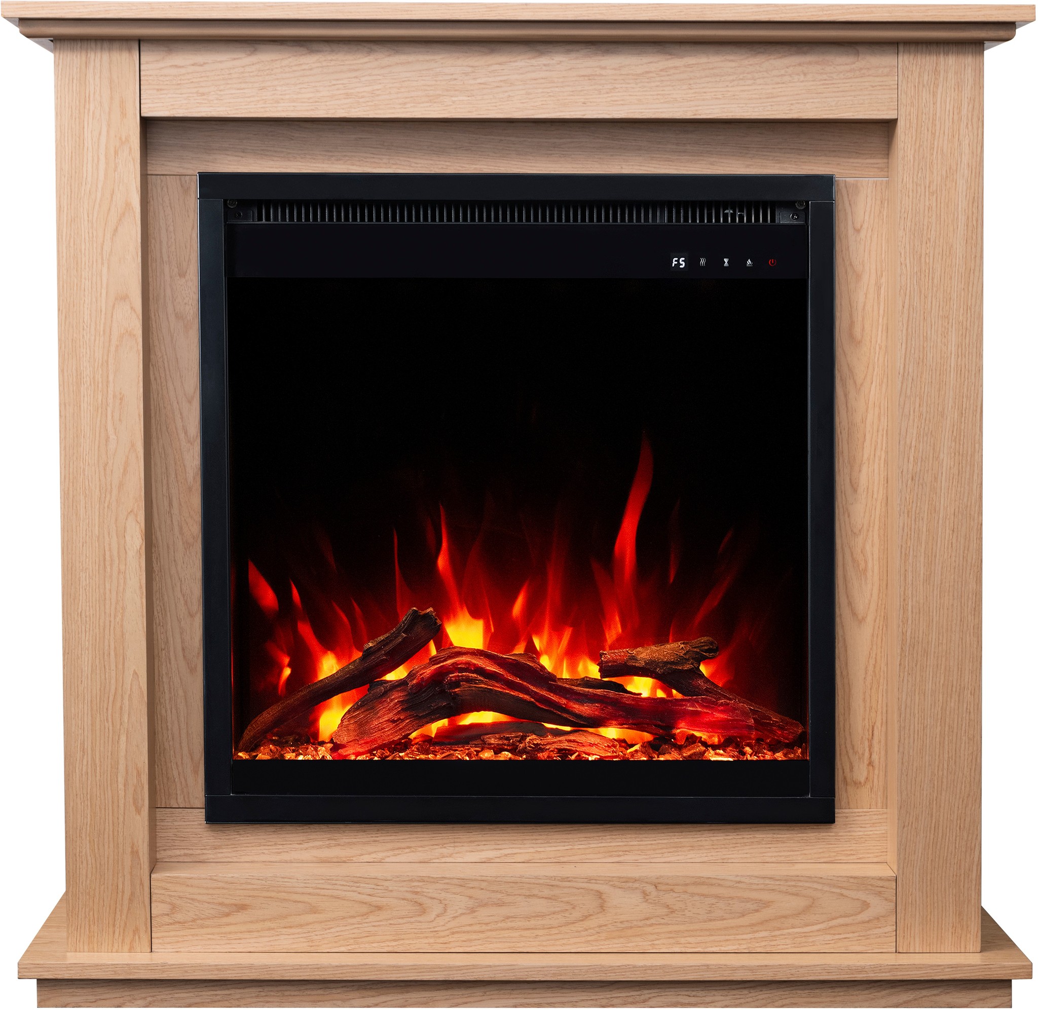 Aflamo Sund Oak Standkamin Bioethanol Eiche