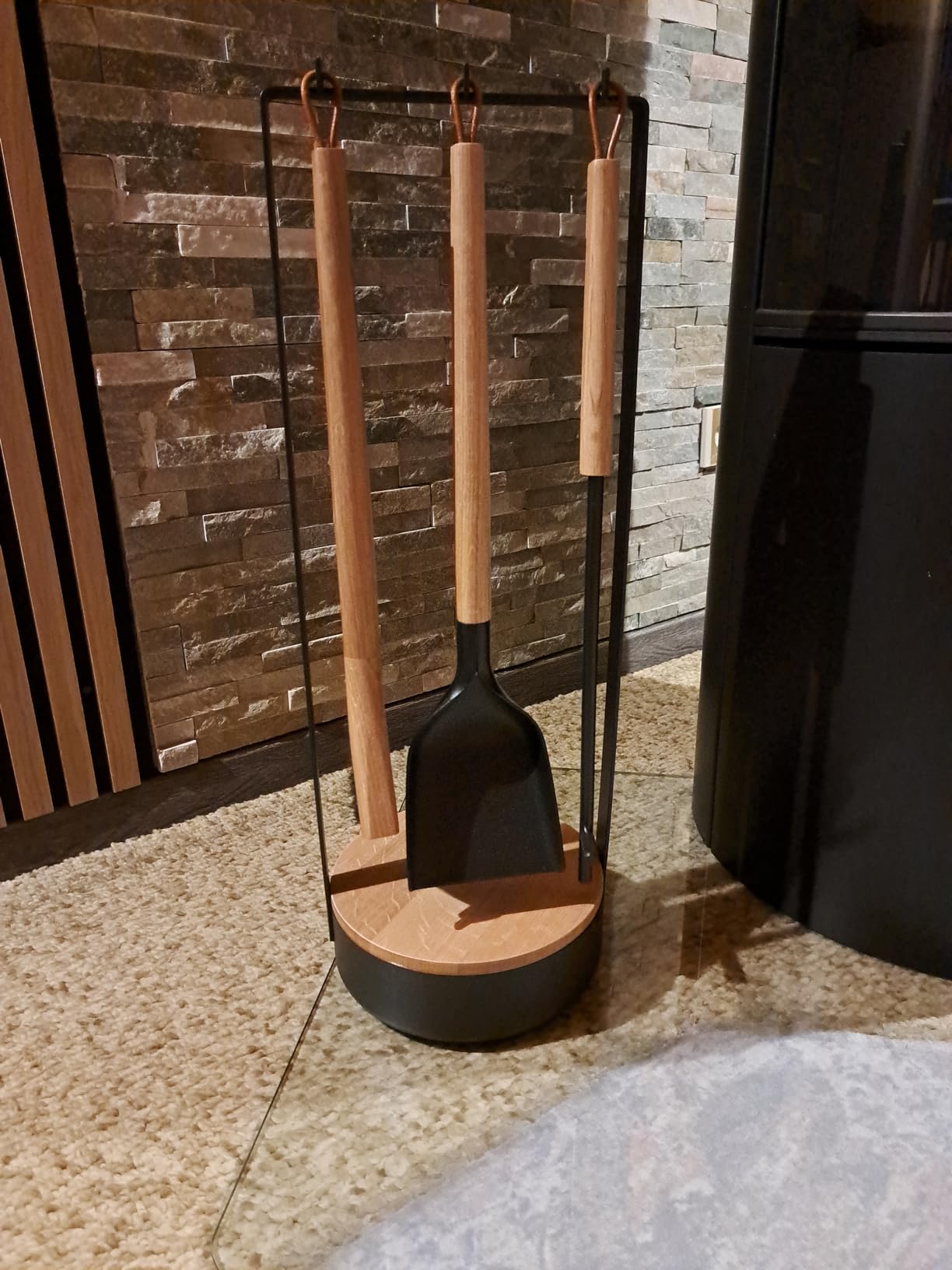 Morsø Adrian Kaminbesteck 4-teilig Stahl Holz schwarz