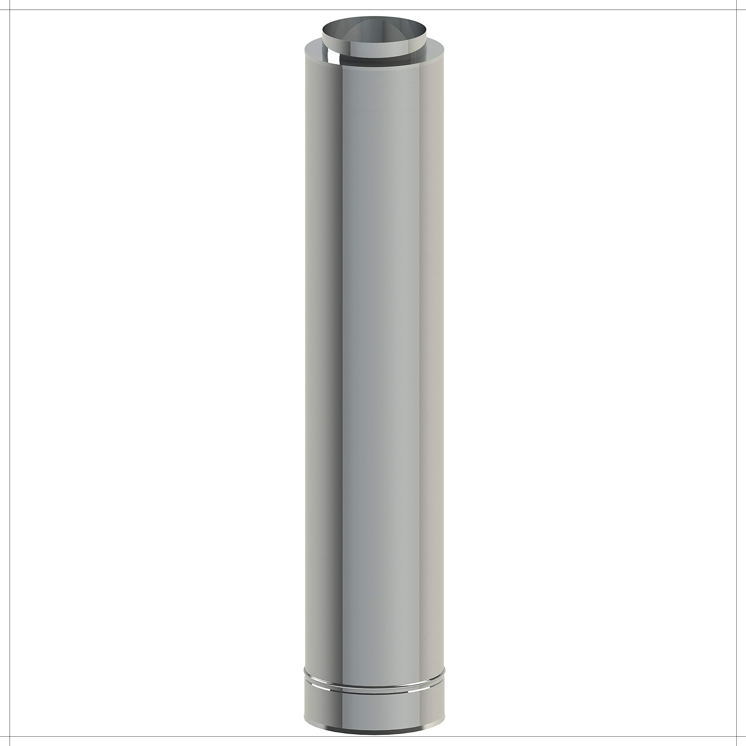 H&M Germany NewLine Schornsteinverlängerung 150mm 1m Edelstahl