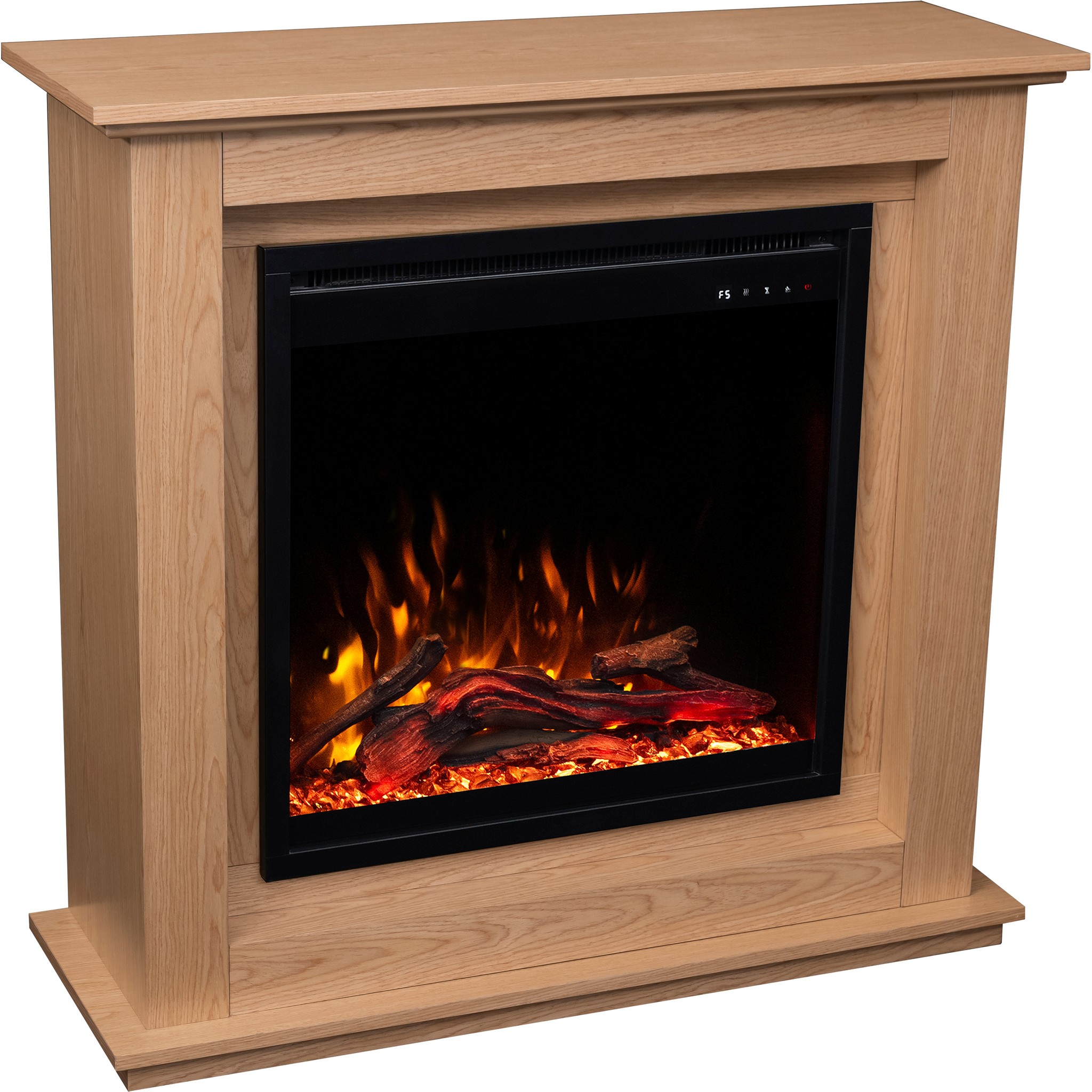 Aflamo Sund Oak Standkamin Bioethanol Eiche