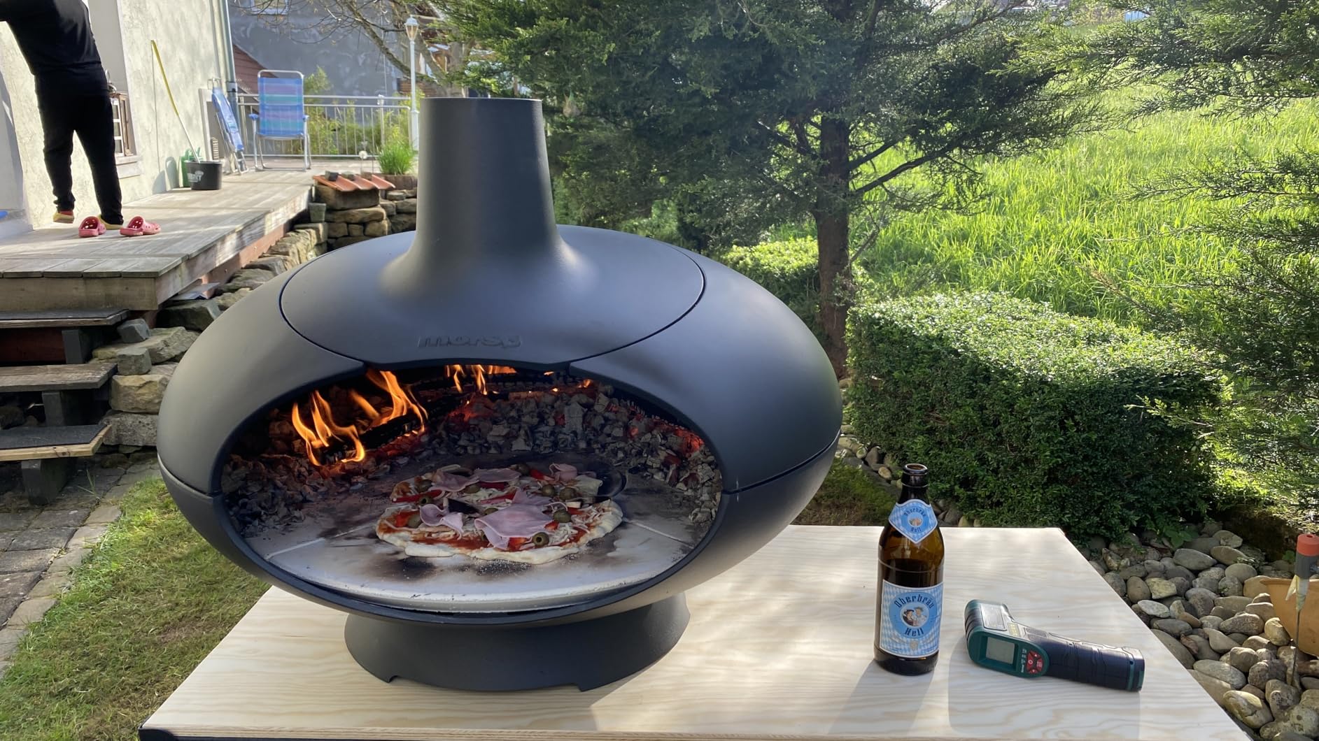 Morsø Forno Outdoor Ofen Pizzaofen Gusseisen Schwarz