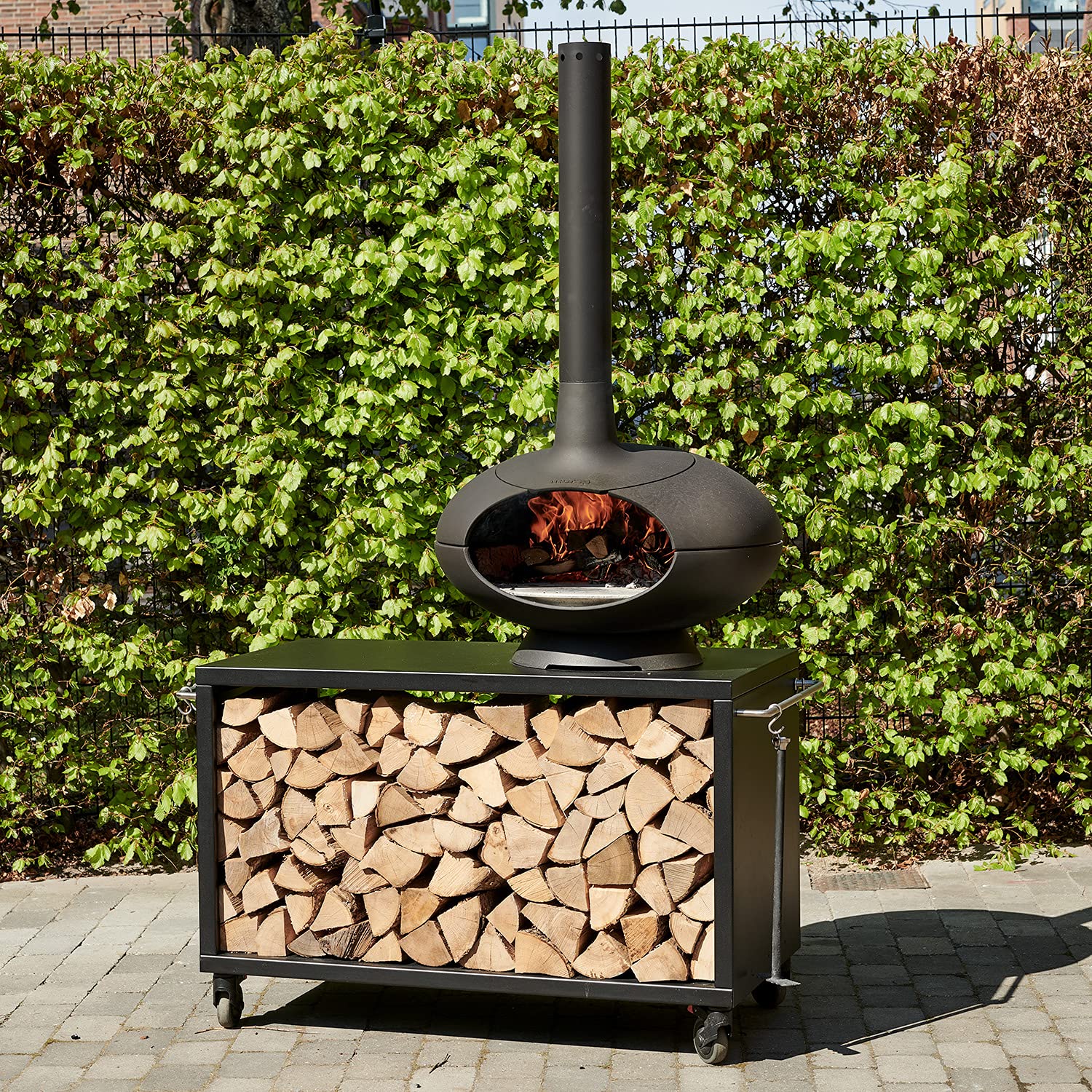 Morsø Garden Grilltisch Stahl schwarz 80x120x60 cm