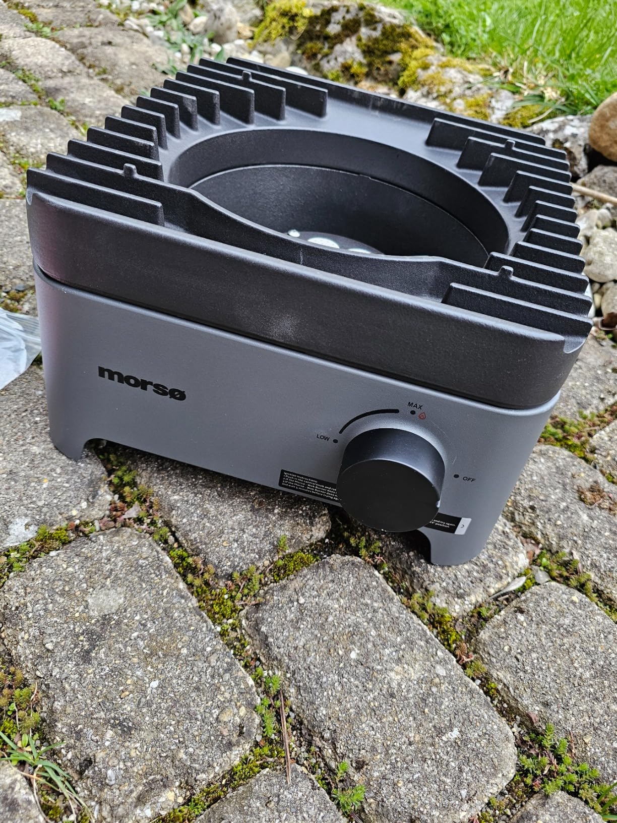 Morsø Vulcano Wok Burner Gas Anthrazit Stahl