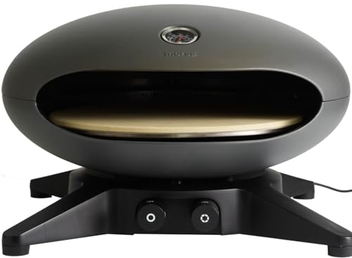 Morsø Forno Spin Pizzaofen Gas Anthrazit drehend