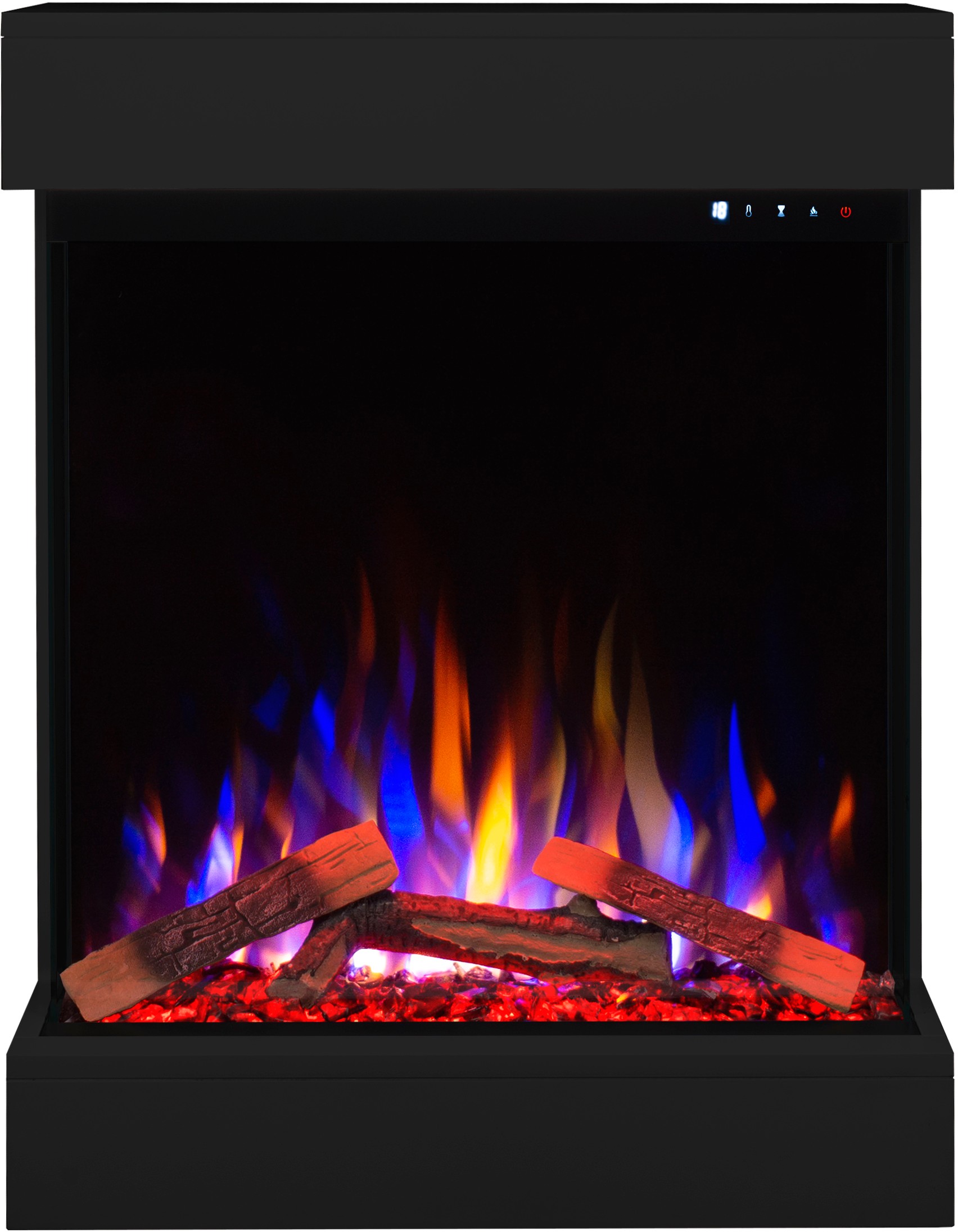 Aflamo Dame Schwarz Bioethanol Wandkamin