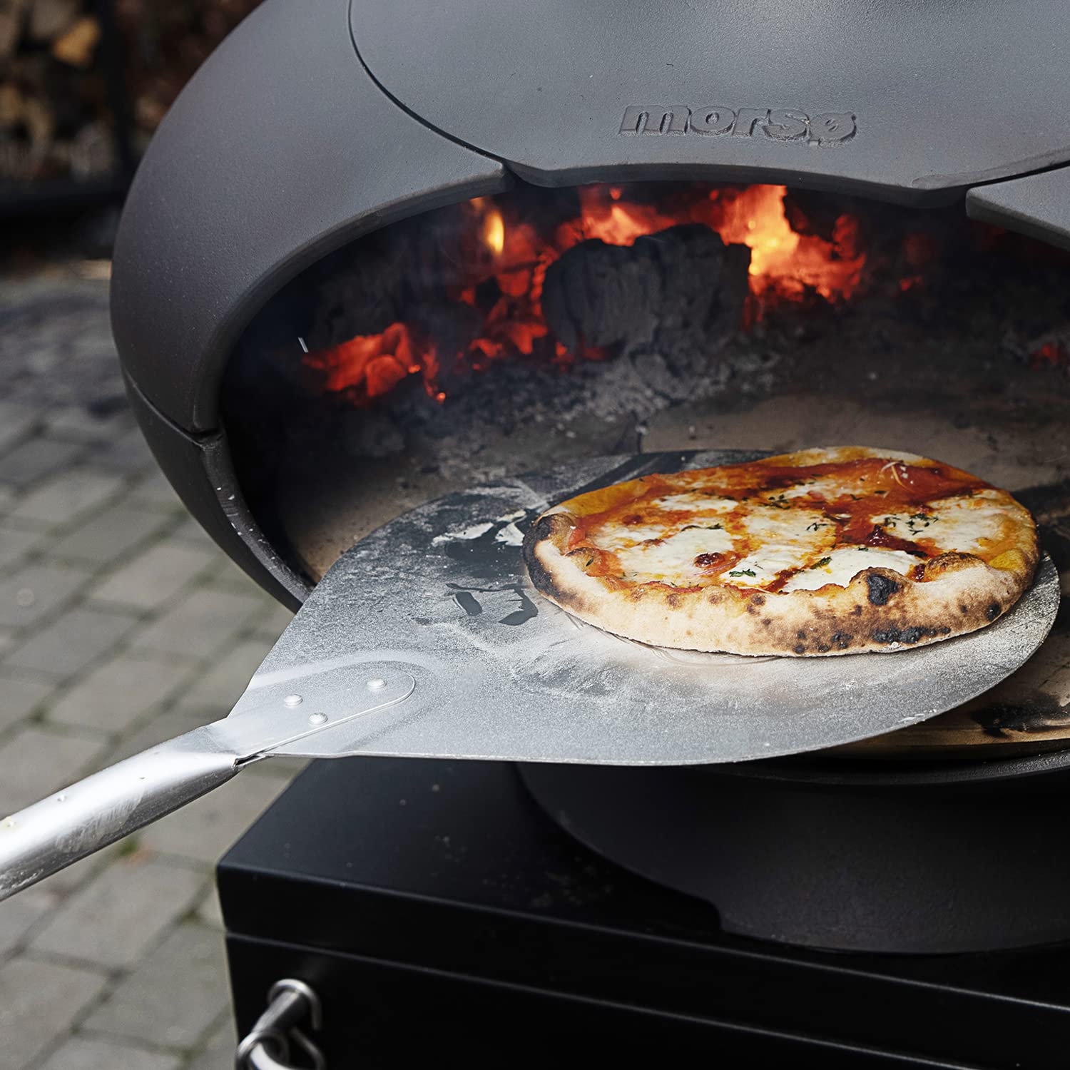 Morsø Forno Outdoor Ofen Pizzaofen Gusseisen Schwarz