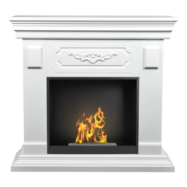 Aflamo Rivia Bioethanol Kamin Weiß 0,9L 22cm Flamme
