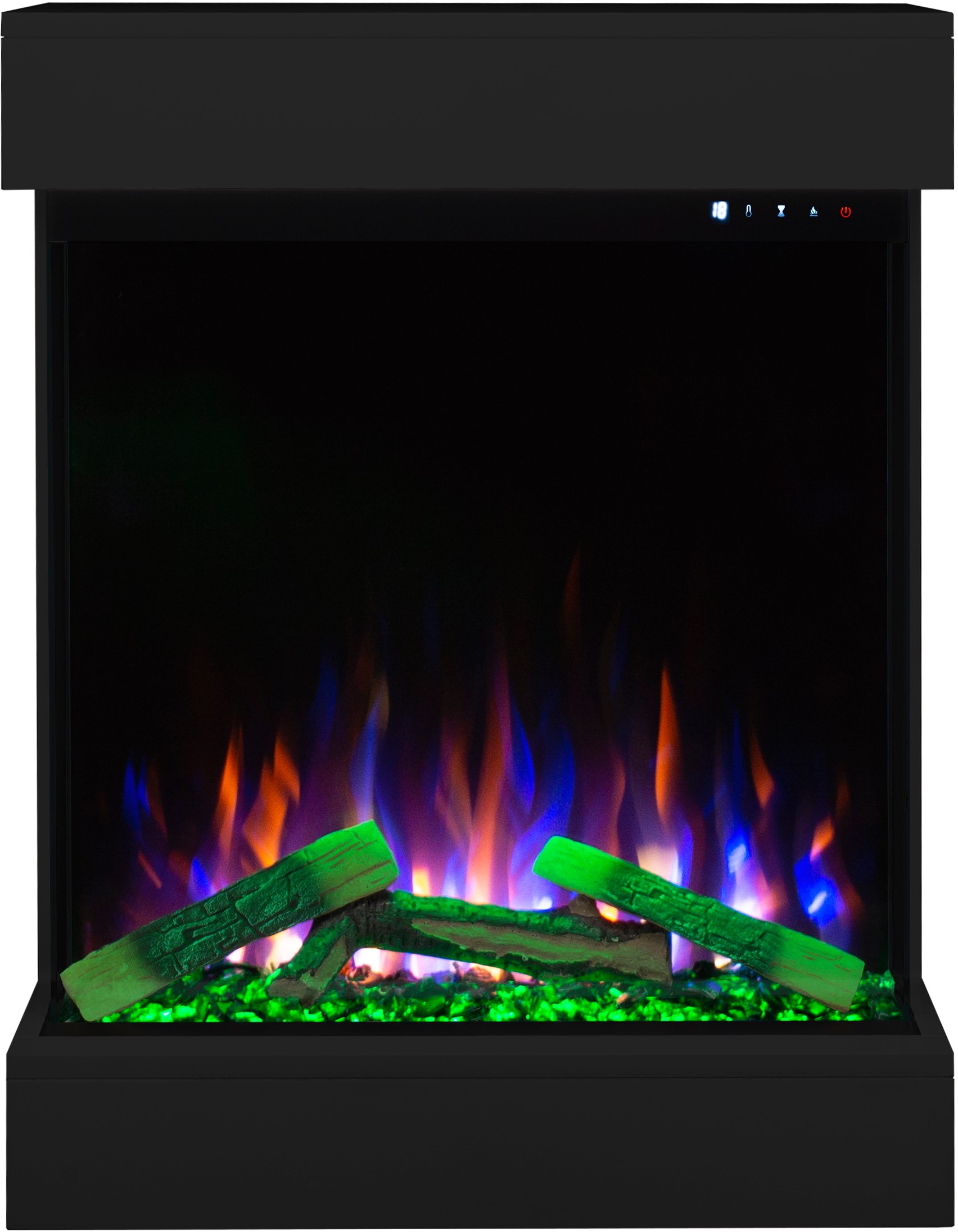 Aflamo Dame Schwarz Bioethanol Wandkamin