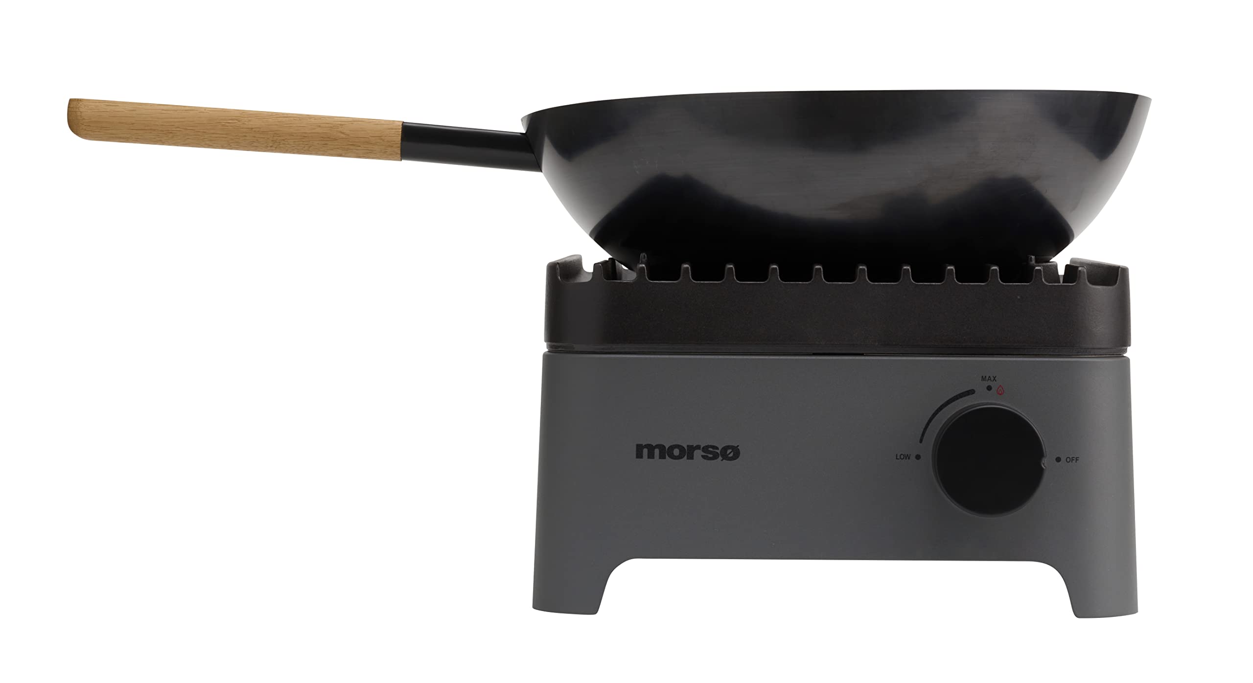 Morsø Vulcano Wok Burner Gas Anthrazit Stahl