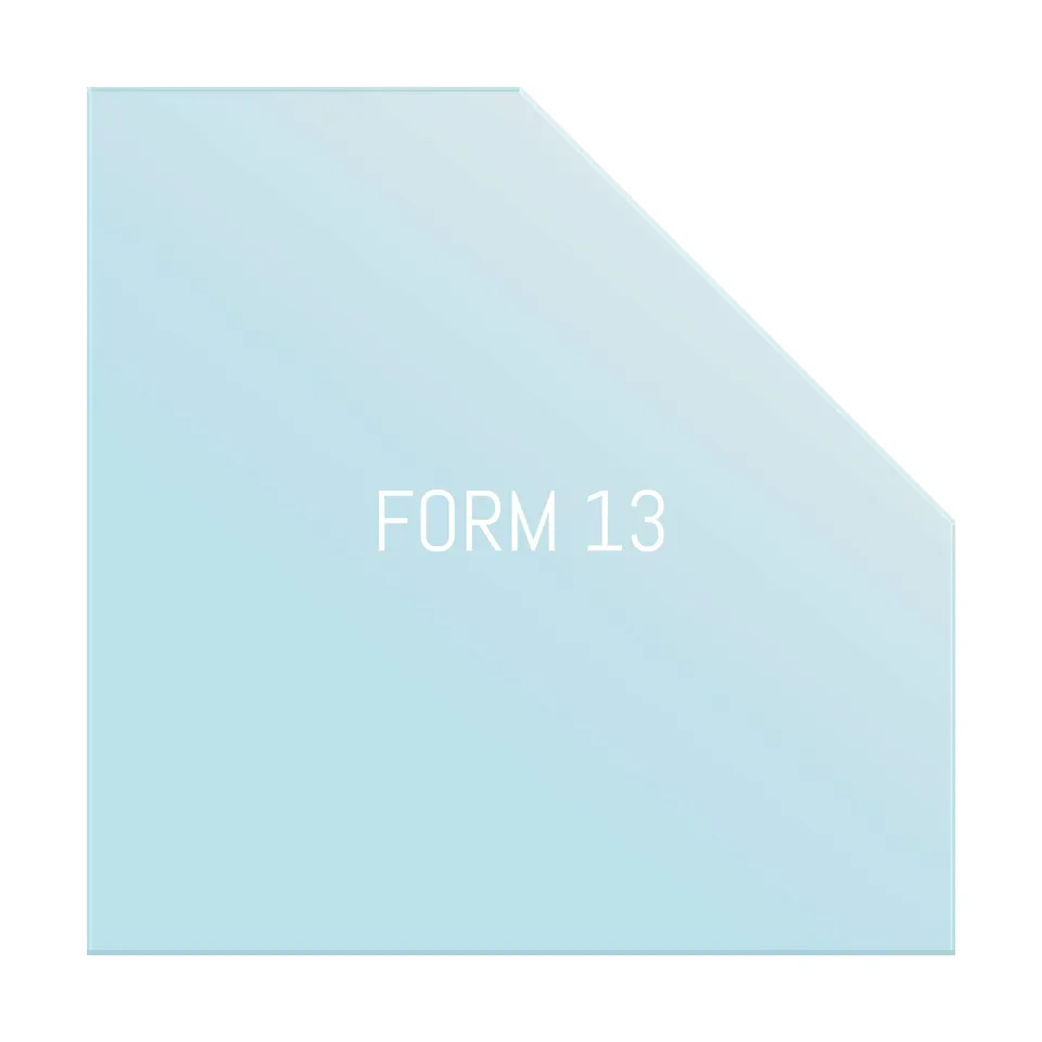 H&M Germany Fünfeck Funkenschutzplatte Glas 125x125cm 6mm