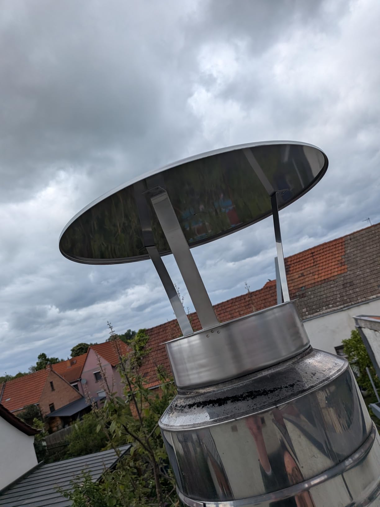 H&M Regenhaube 180mm Kaminhut Edelstahl