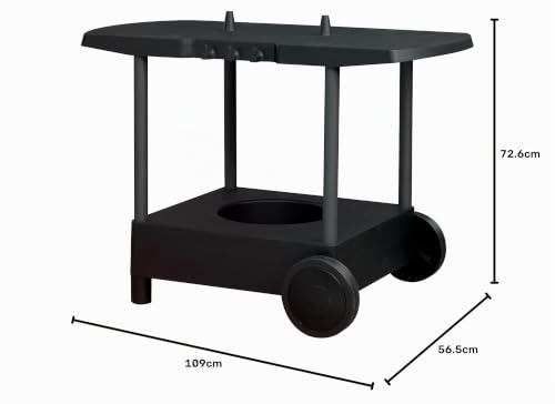 Morsø Tavolo Grillwagen Kunststoff Schwarz 109x57 cm