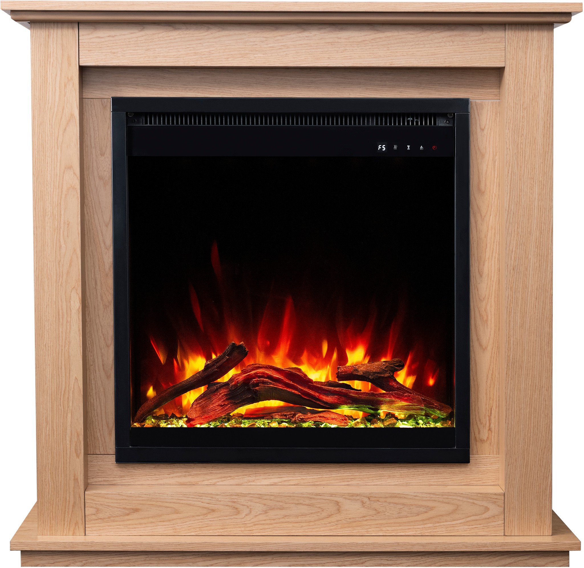 Aflamo Sund Oak Standkamin Bioethanol Eiche