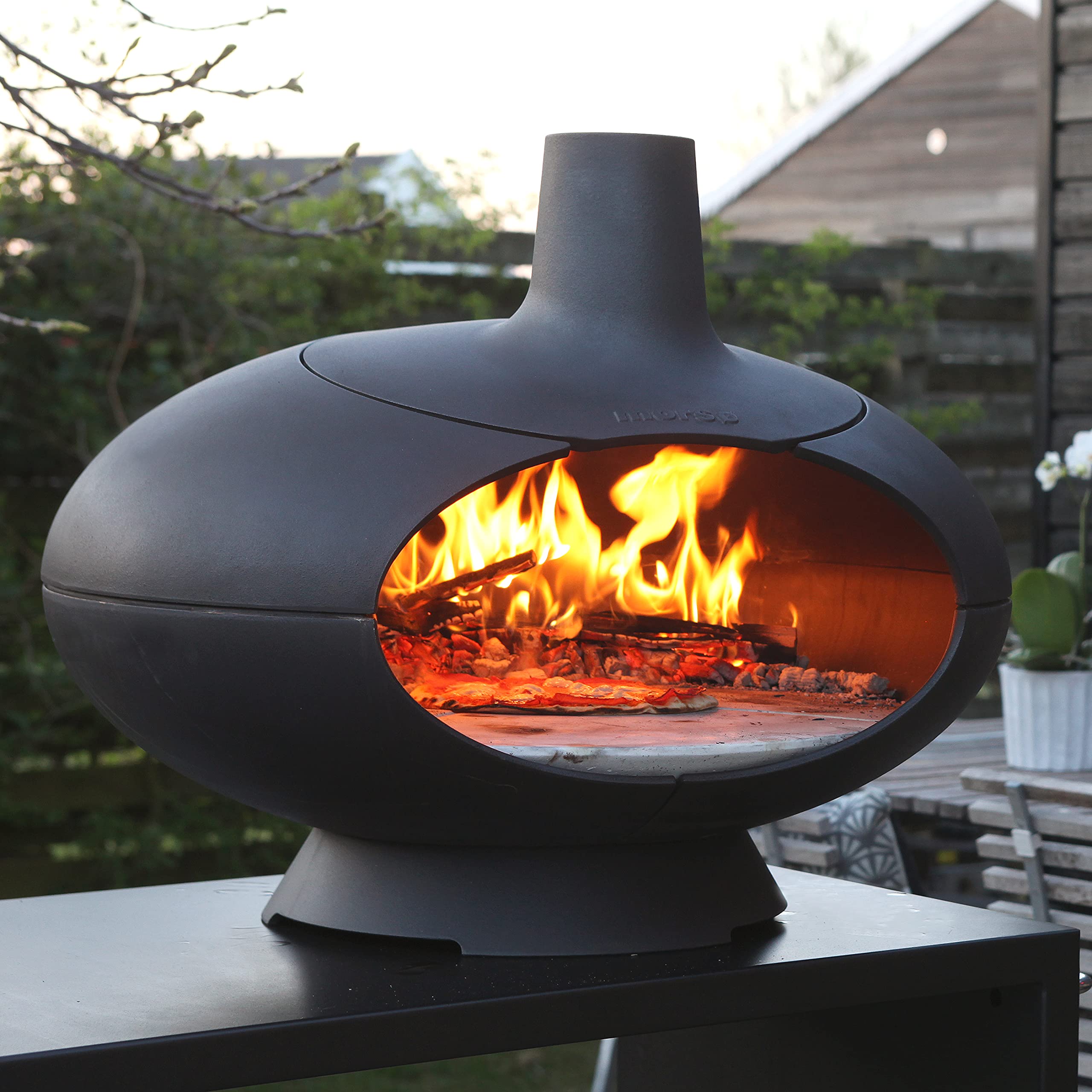 Morsø Forno Outdoor Ofen Pizzaofen Gusseisen Schwarz