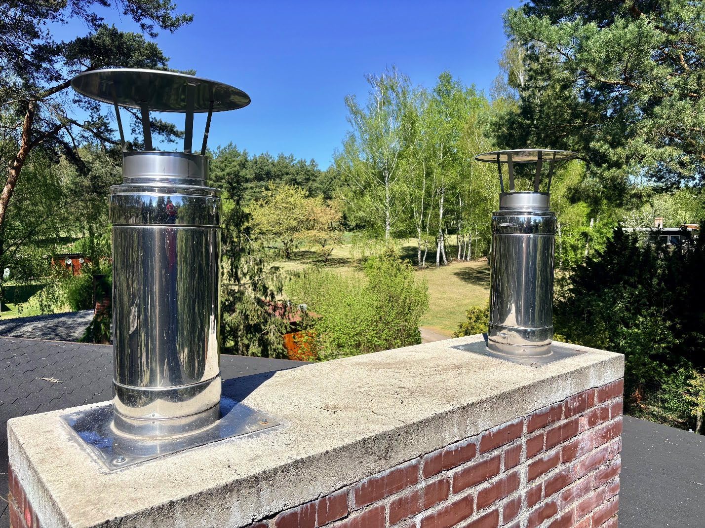 H&M Regenhaube 180mm Kaminhut Edelstahl