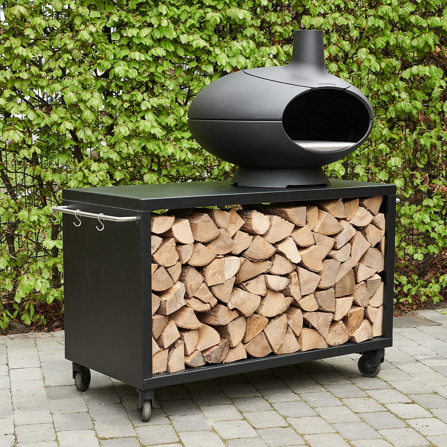 Morsø Forno Outdoor Ofen Pizzaofen Gusseisen Schwarz