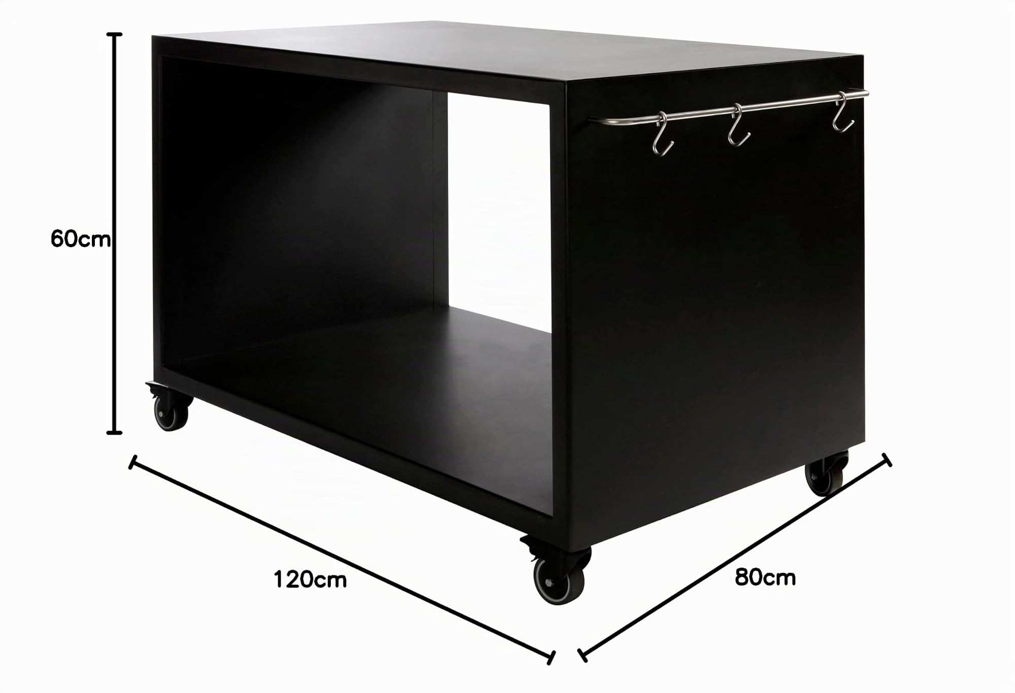 Morsø Garden Grilltisch Stahl schwarz 80x120x60 cm