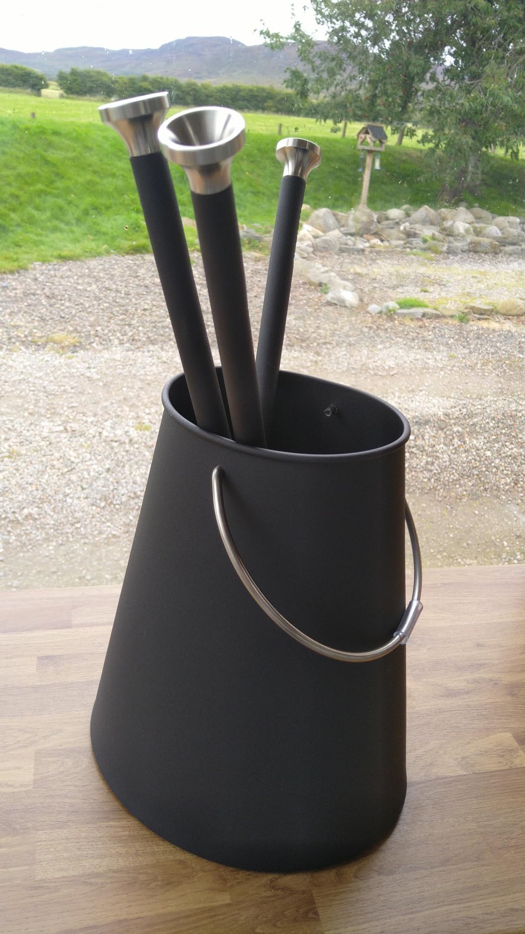 Morsø Ellipse Kaminbesteck 4-teilig Schwarz Stahl