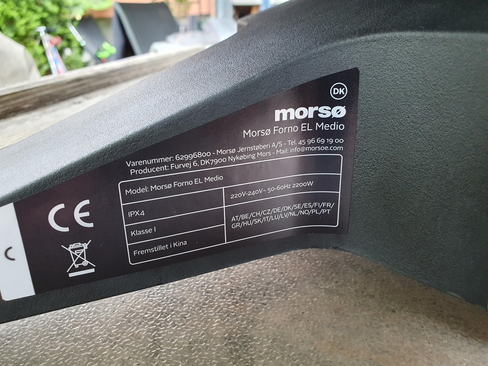 Morsø Forno EL Medio Elektrogrill anthrazit-grau