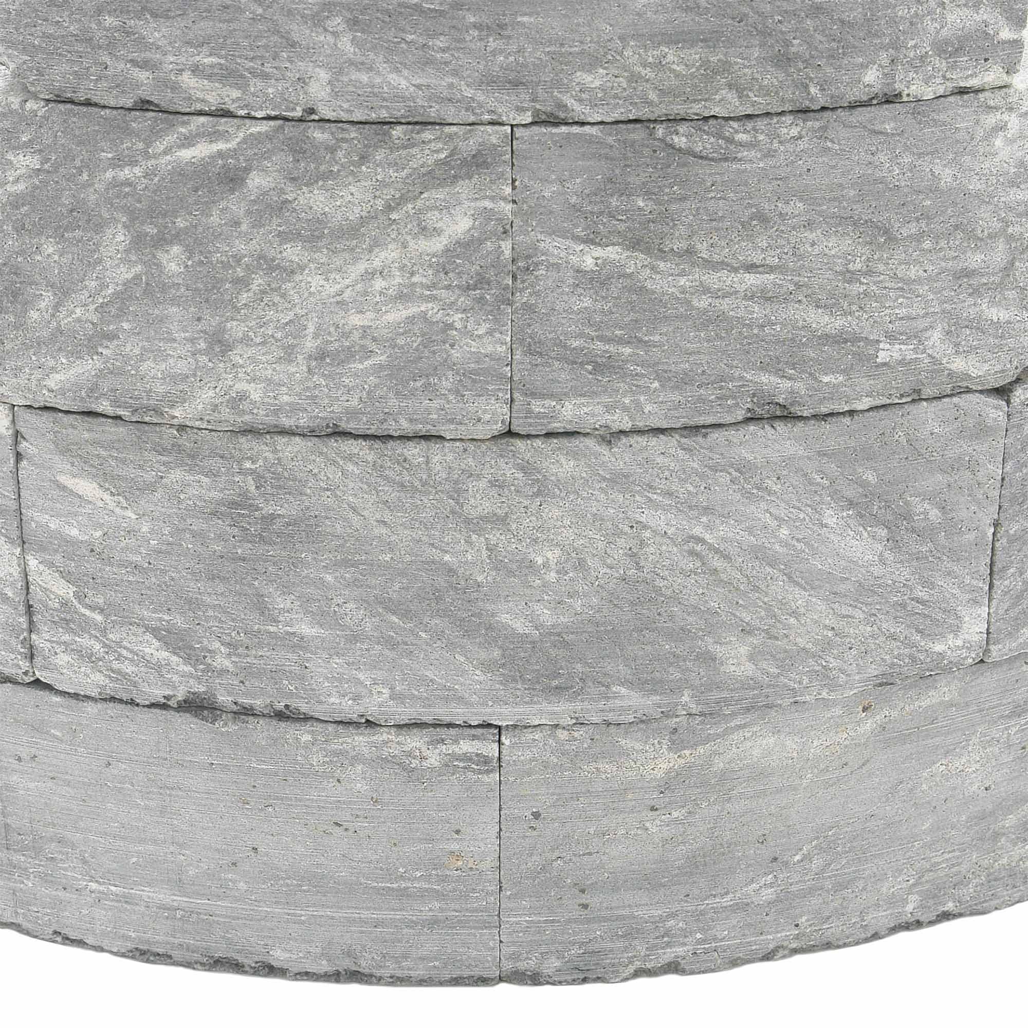 H&M Speckstein-Speicherring 8-teilig 5 cm Naturstein