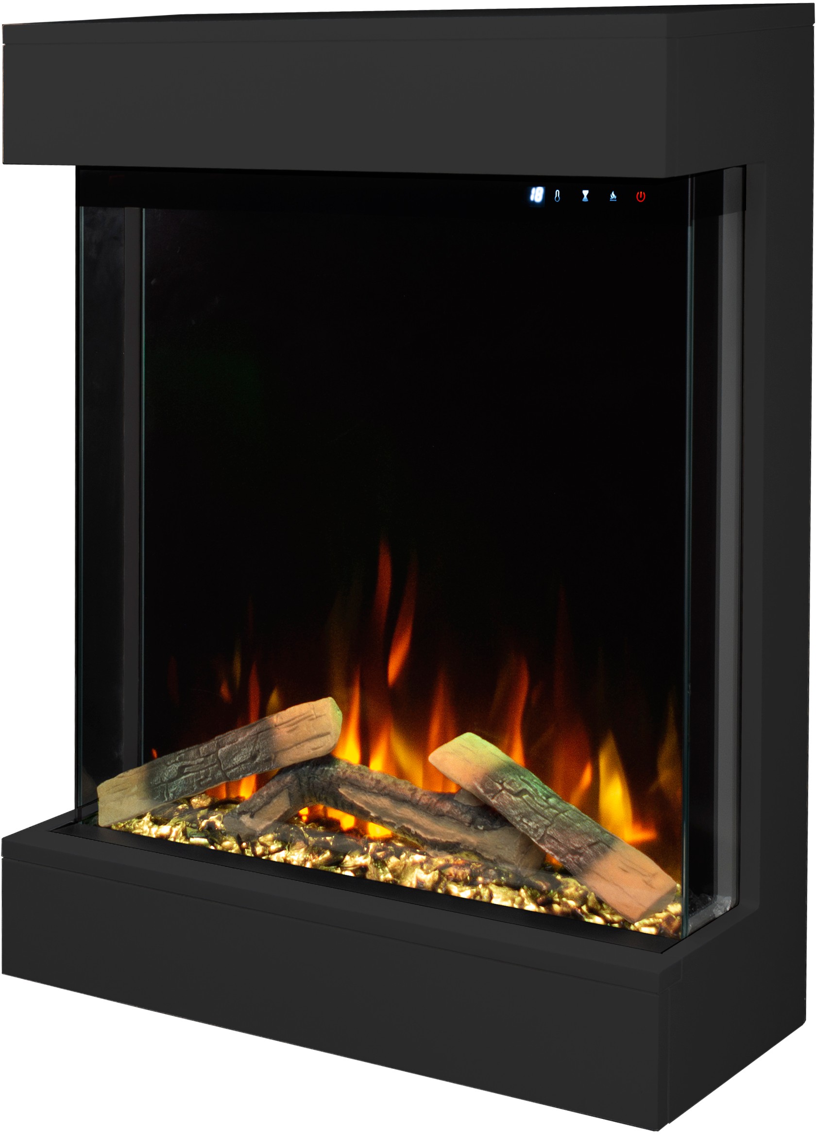 Aflamo Dame Schwarz Bioethanol Wandkamin