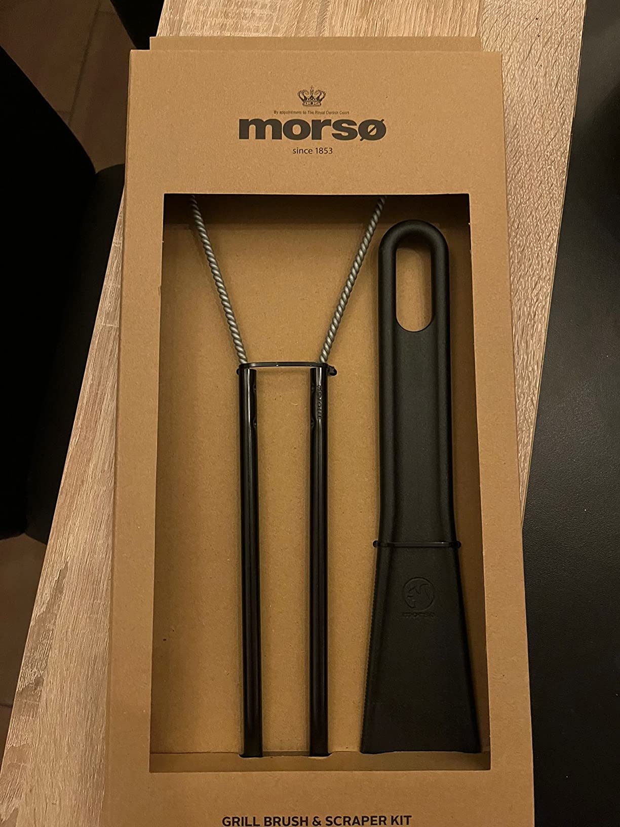 Morsø Grillbürste Grillschaber Grillreinigungsset 2-teilig Edelstahl