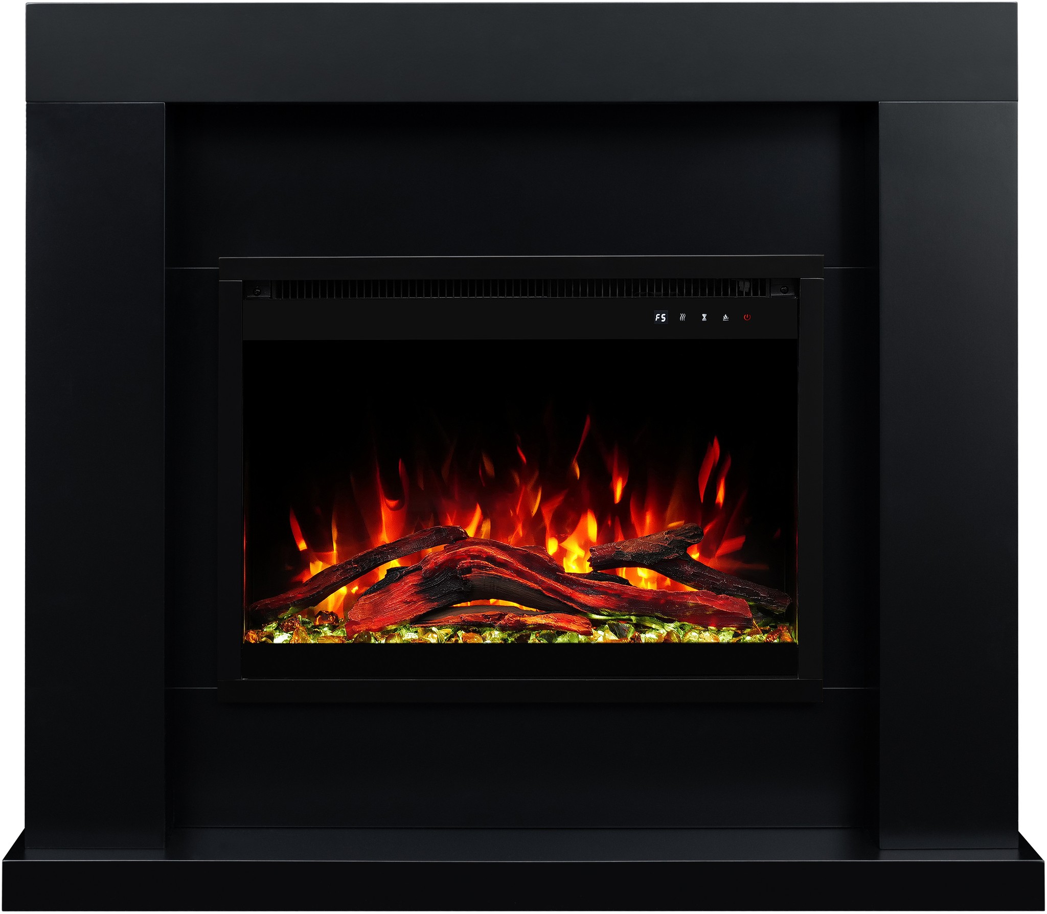 Aflamo Jolo Black Bioethanol Standkamin schwarz