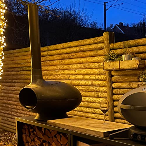 Morsø Forno Schornsteinrohr Edelstahl Schwarz 75 cm