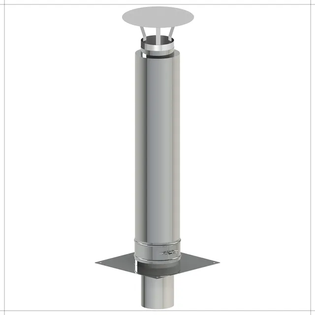 H&M Germany NewLine Schornsteinverlängerung 150mm 1m Edelstahl