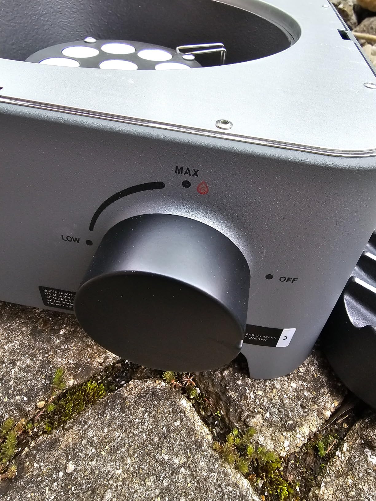 Morsø Vulcano Wok Burner Gas Anthrazit Stahl