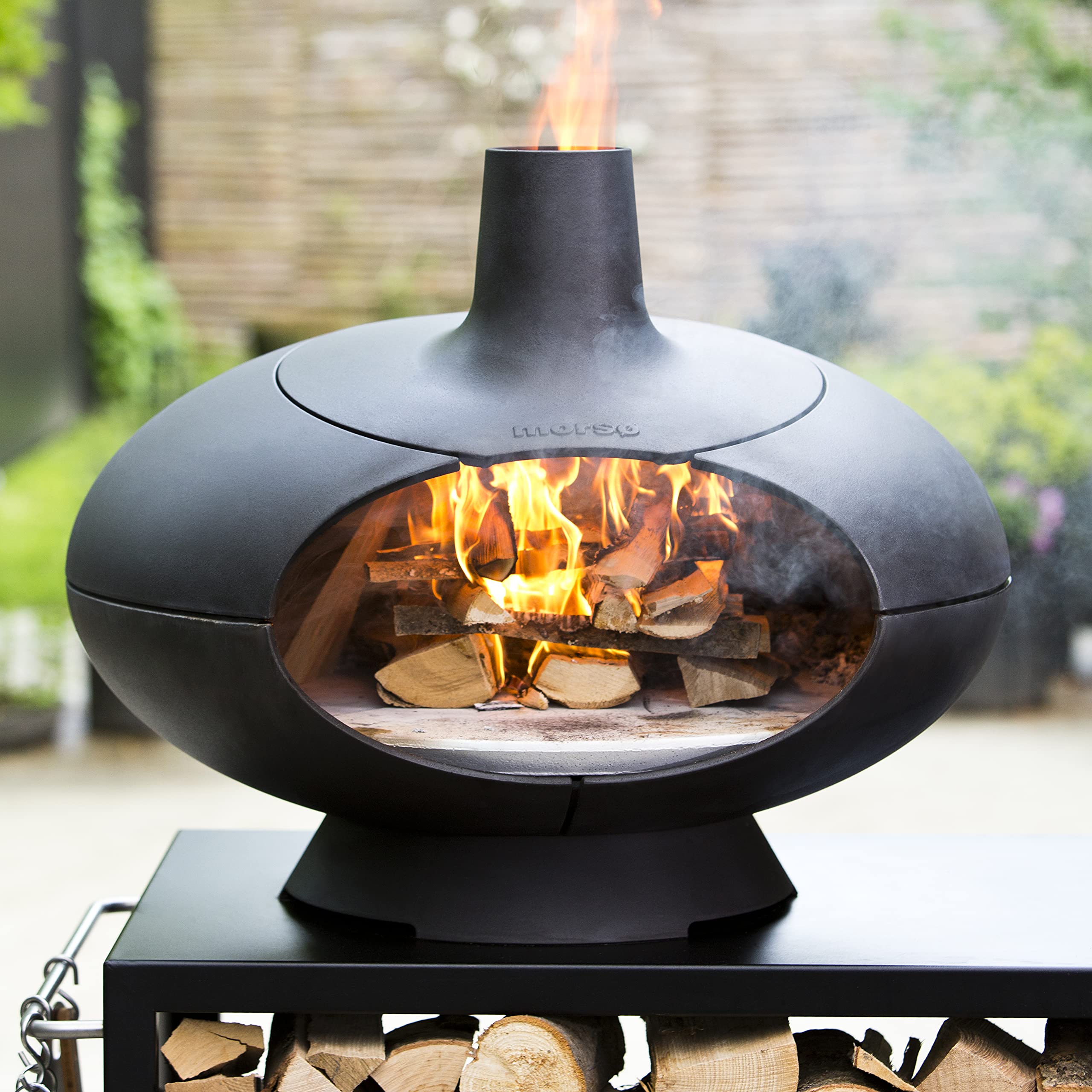 Morsø Forno Outdoor Ofen Pizzaofen Gusseisen Schwarz