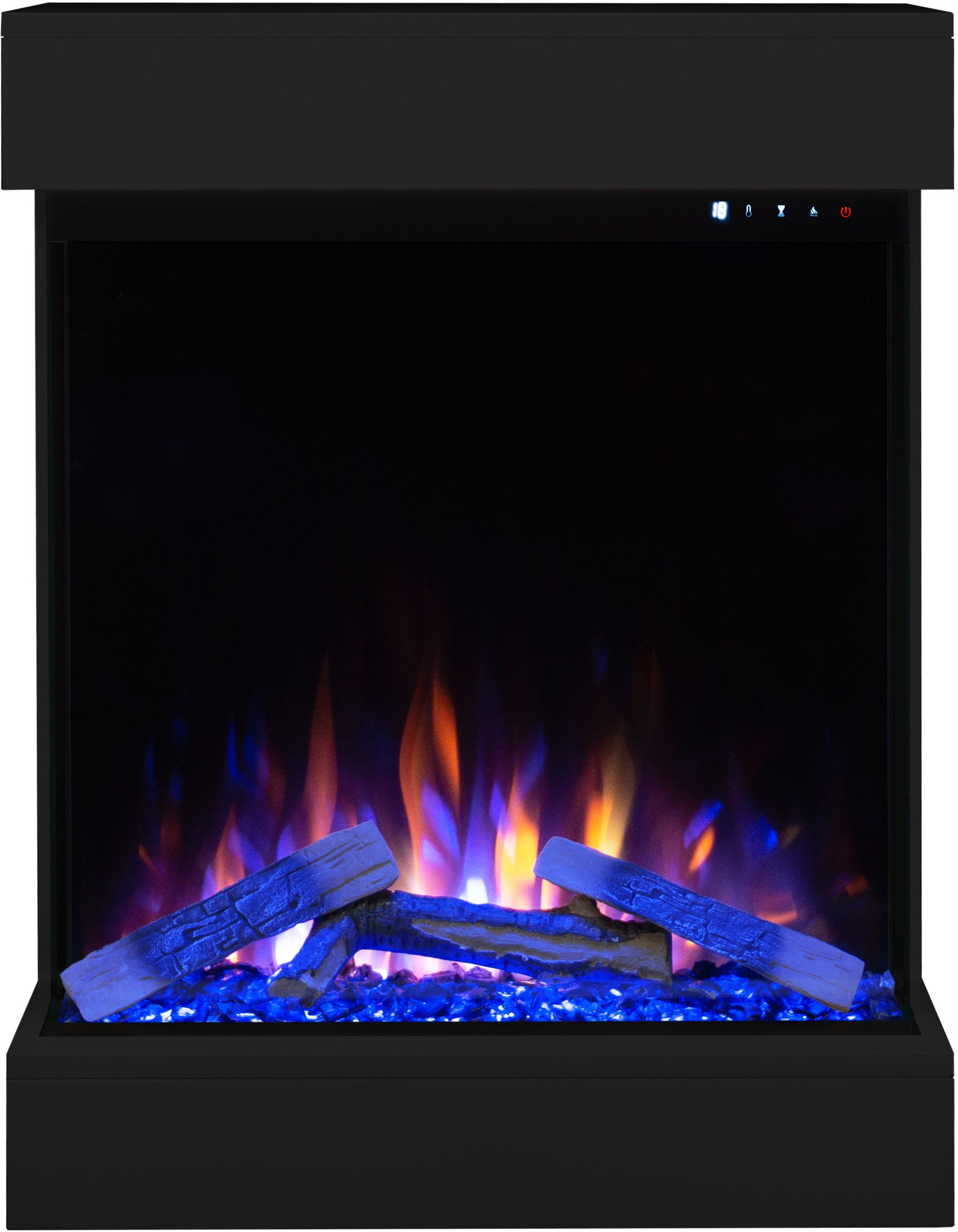 Aflamo Dame Schwarz Bioethanol Wandkamin
