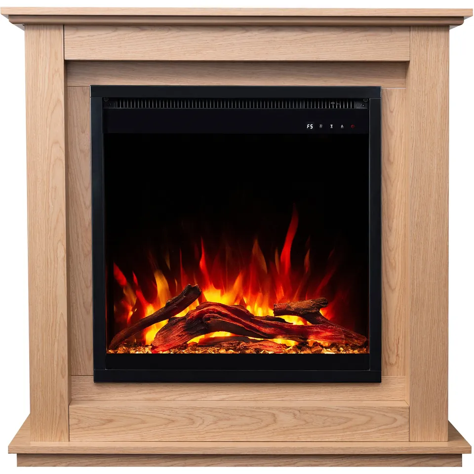 Aflamo Sund Oak Standkamin Bioethanol Eiche