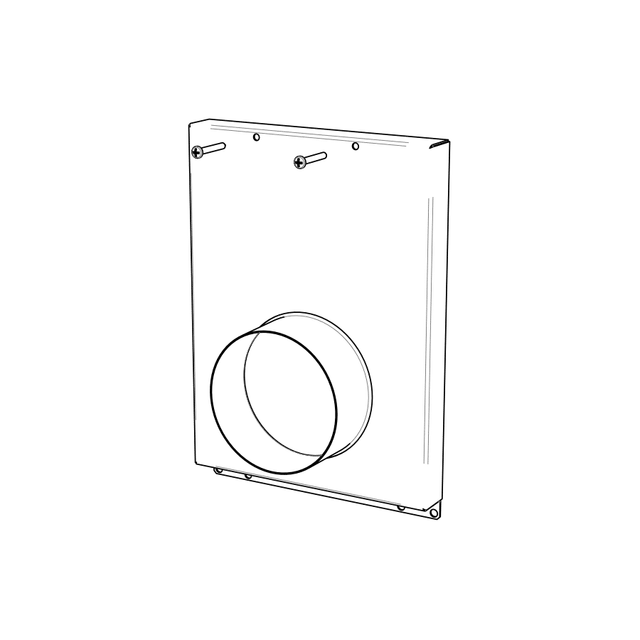 Lohberger Anschlussbox externe Luftzufuhr Zubehör 100 mm