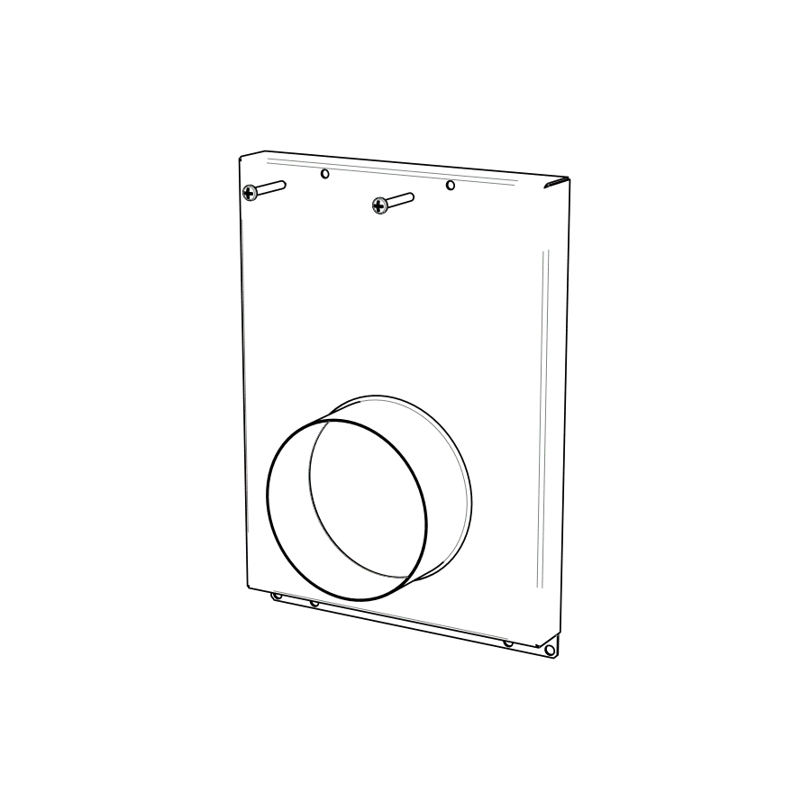 Lohberger Anschlussbox externe Luftzufuhr Zubehör 100 mm