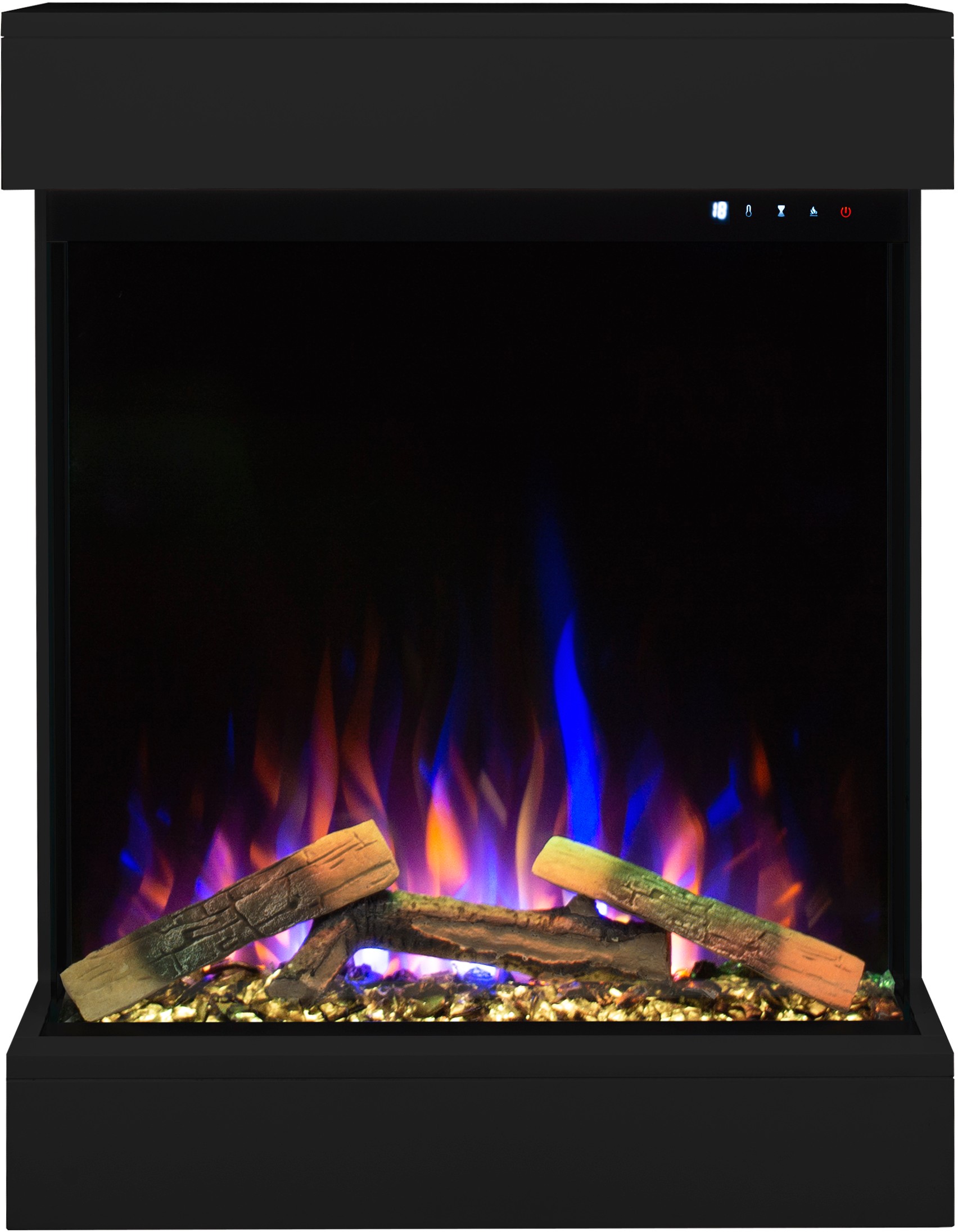 Aflamo Dame Schwarz Bioethanol Wandkamin