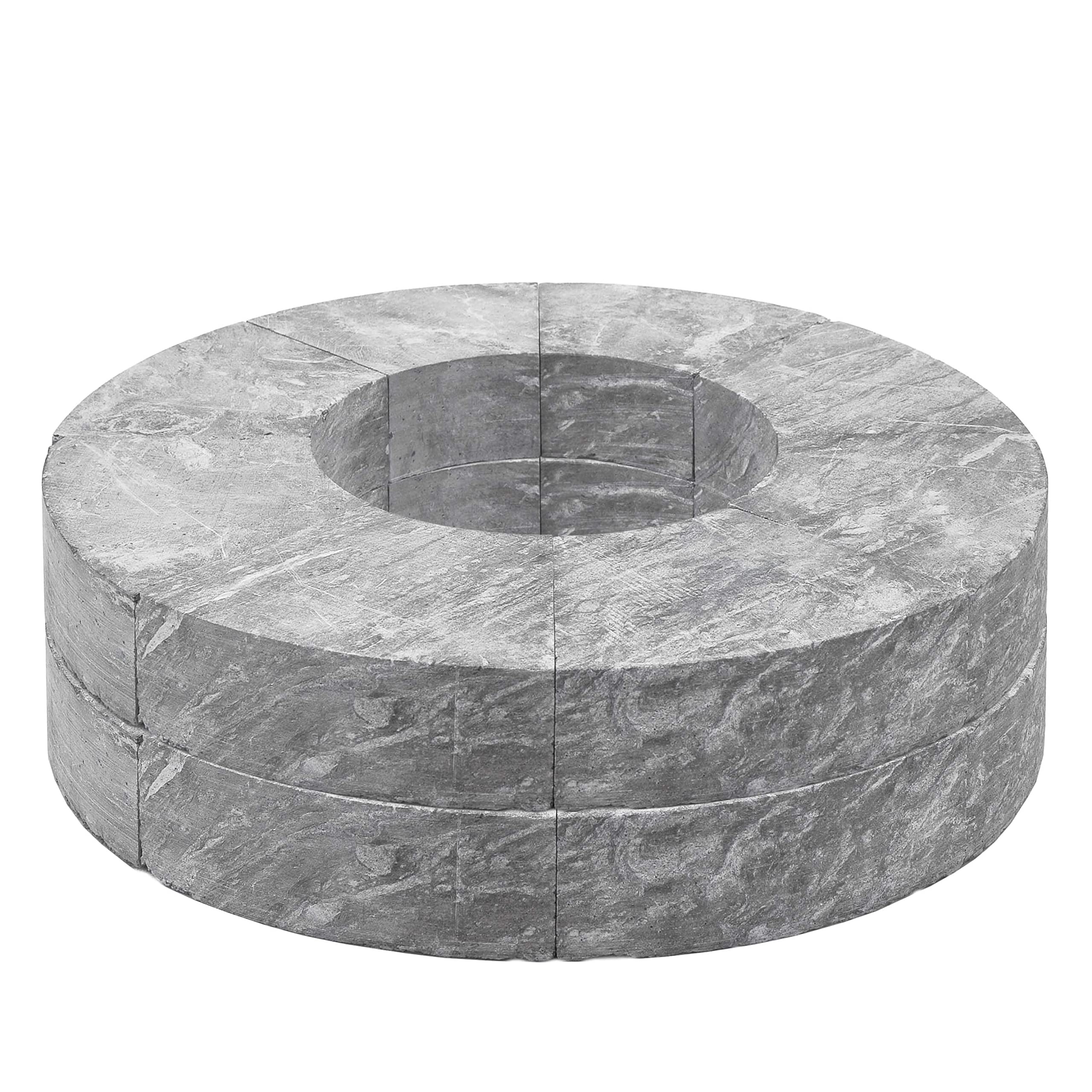 H&M Speckstein-Speicherring 8-teilig 5 cm Naturstein