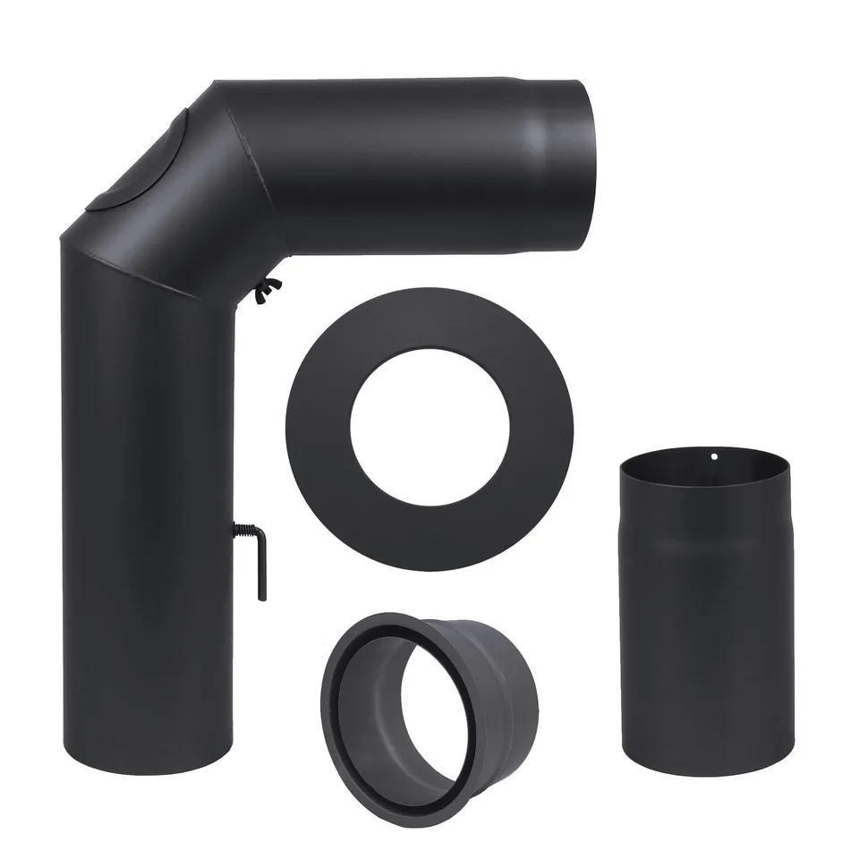 H&M Germany Rohr-Set Standard 150mm 70x45cm schwarz metallic