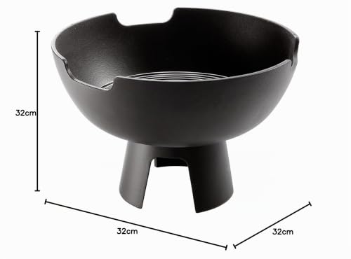 Morsø Ignis Feuerschale Gusseisen Schwarz Garten
