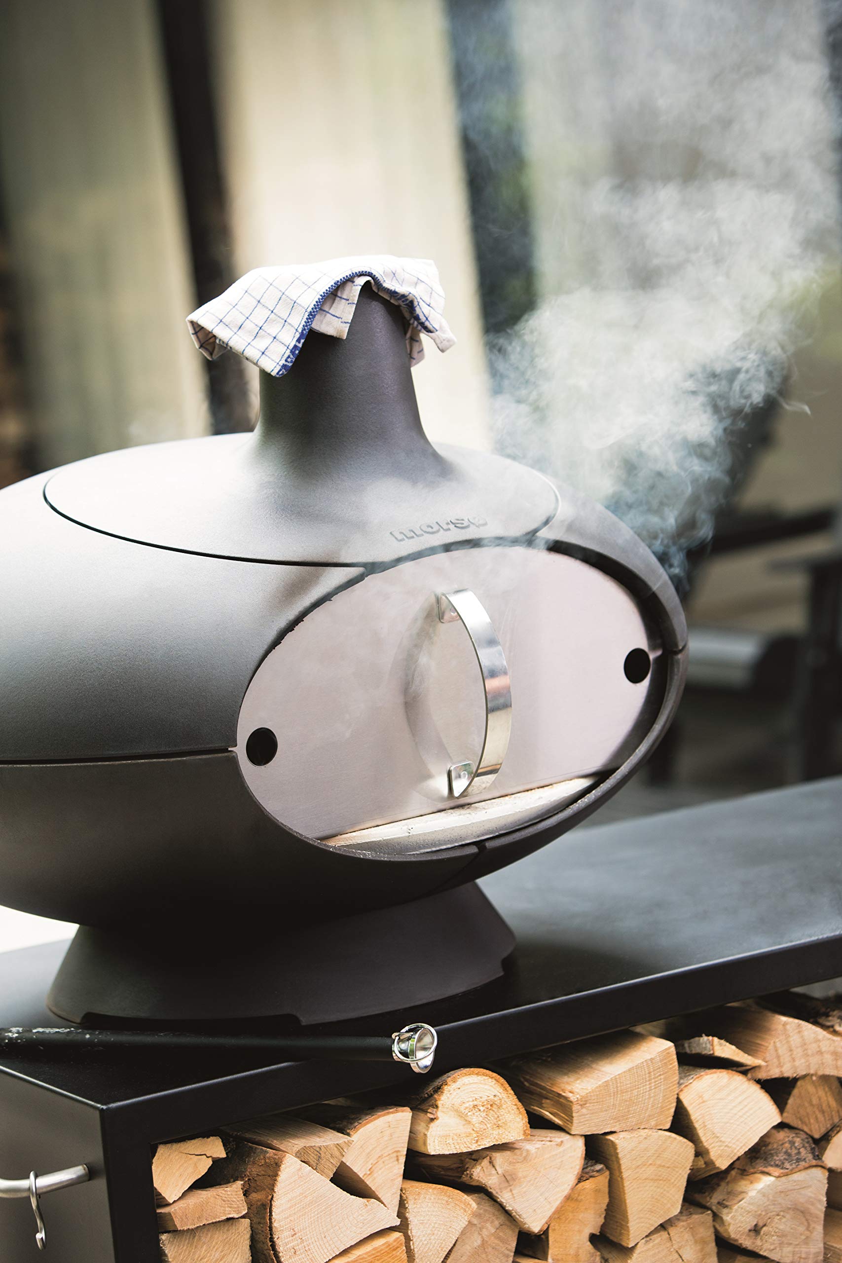 Morsø Forno Ofentür Edelstahl für Outdoor-Ofen Smoker